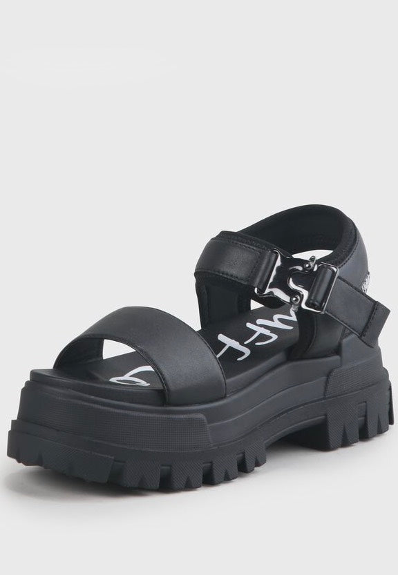 Buffalo - Jojo Platform Imi Nappa Black - Girl Sandals Buy Cheap Best Wholesale