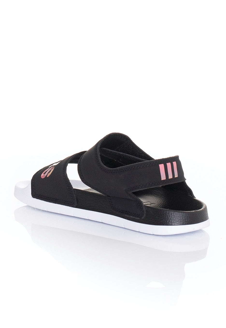 Adidas - Adilette Sandal Core Black/Iridescent/Ftwr White - Girl Sandals Free Shipping Shop Offer