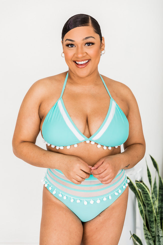 Sailing Through Paradise Mint Bikini Top FINAL SALE Outlet Recommend