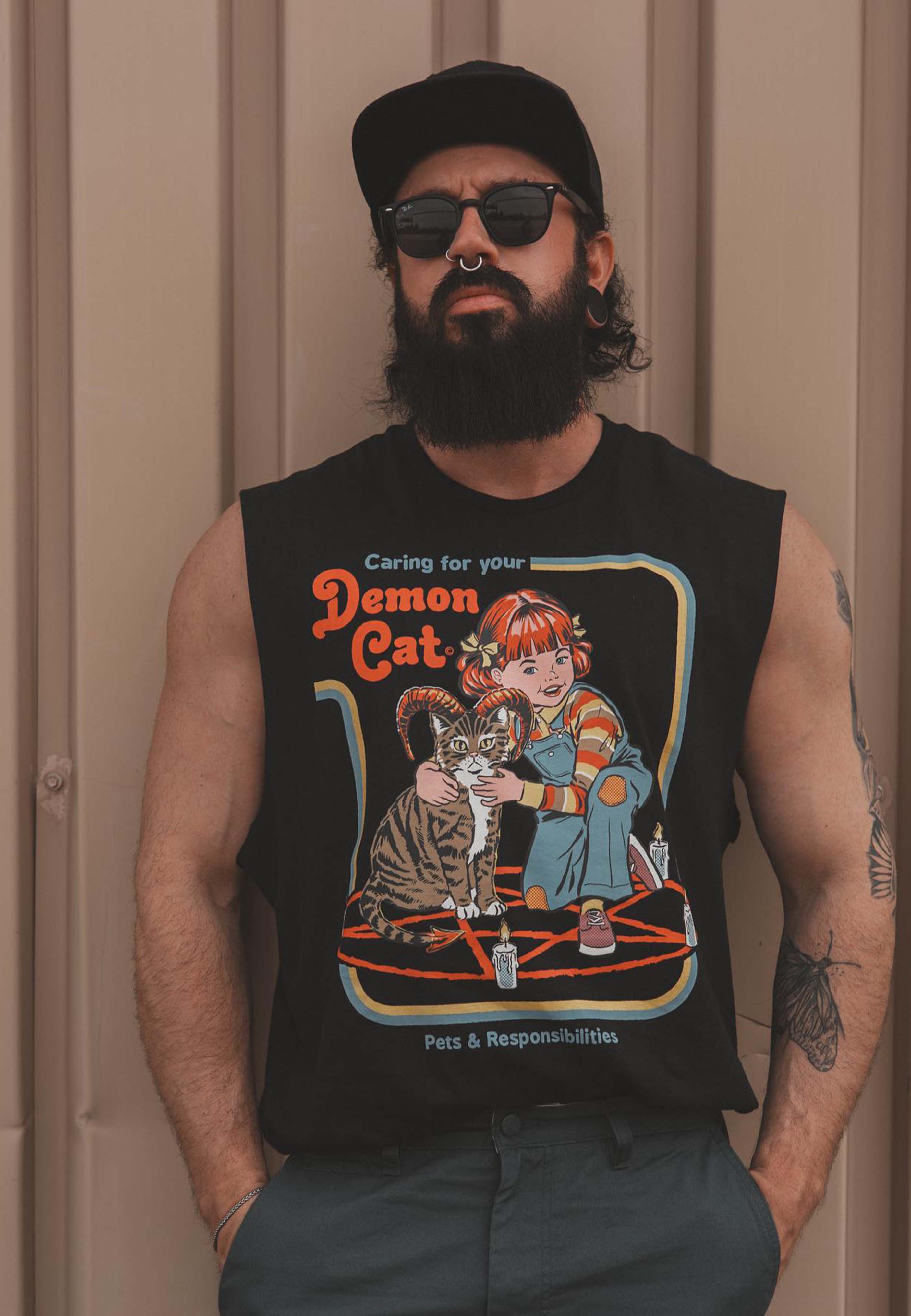 Steven Rhodes - Caring for a Demon Cat - Sleeveless Pay With Paypal For Sale