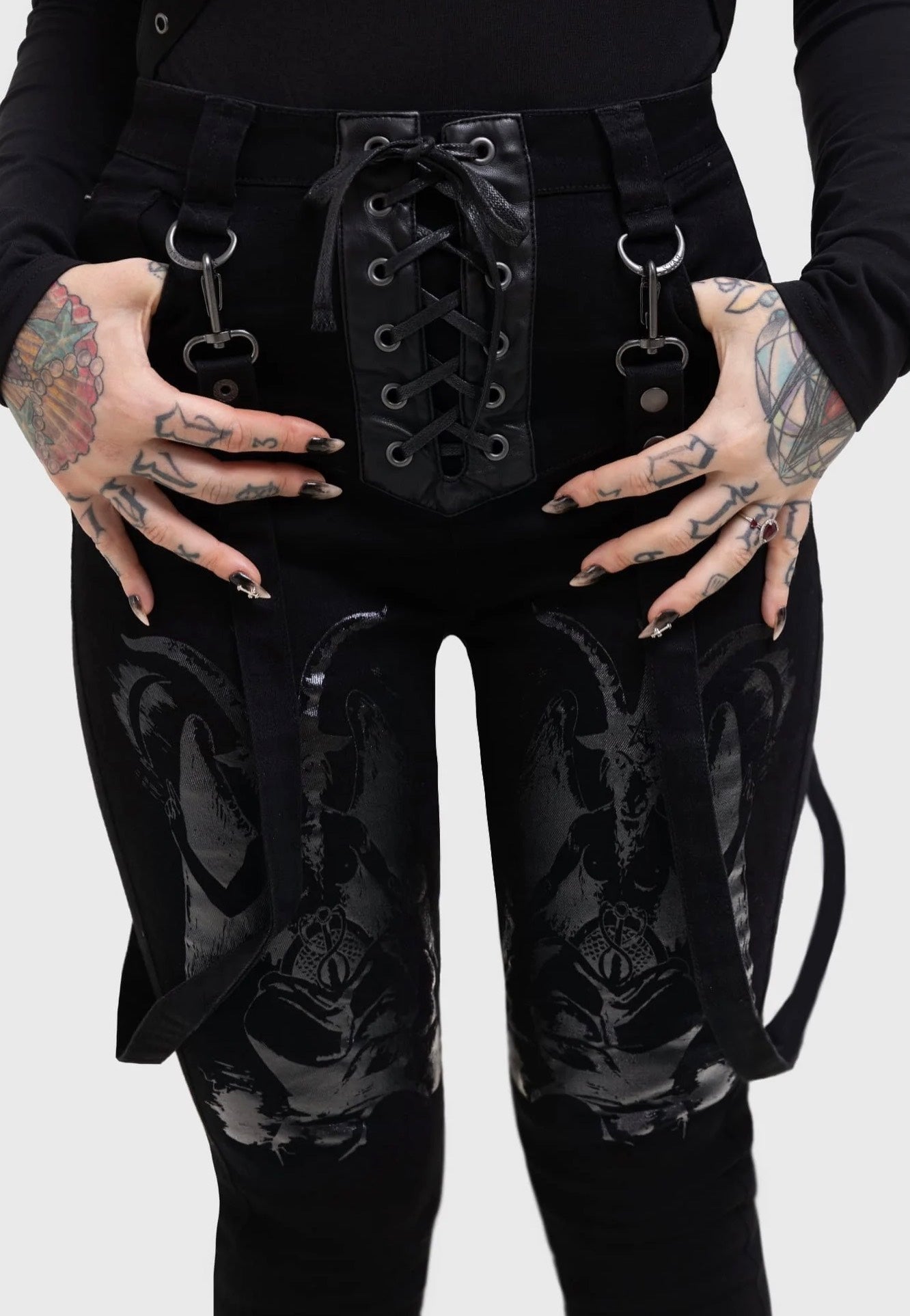 Killstar - Baphster Black - Jeans Cheap Sale Many Kinds Of