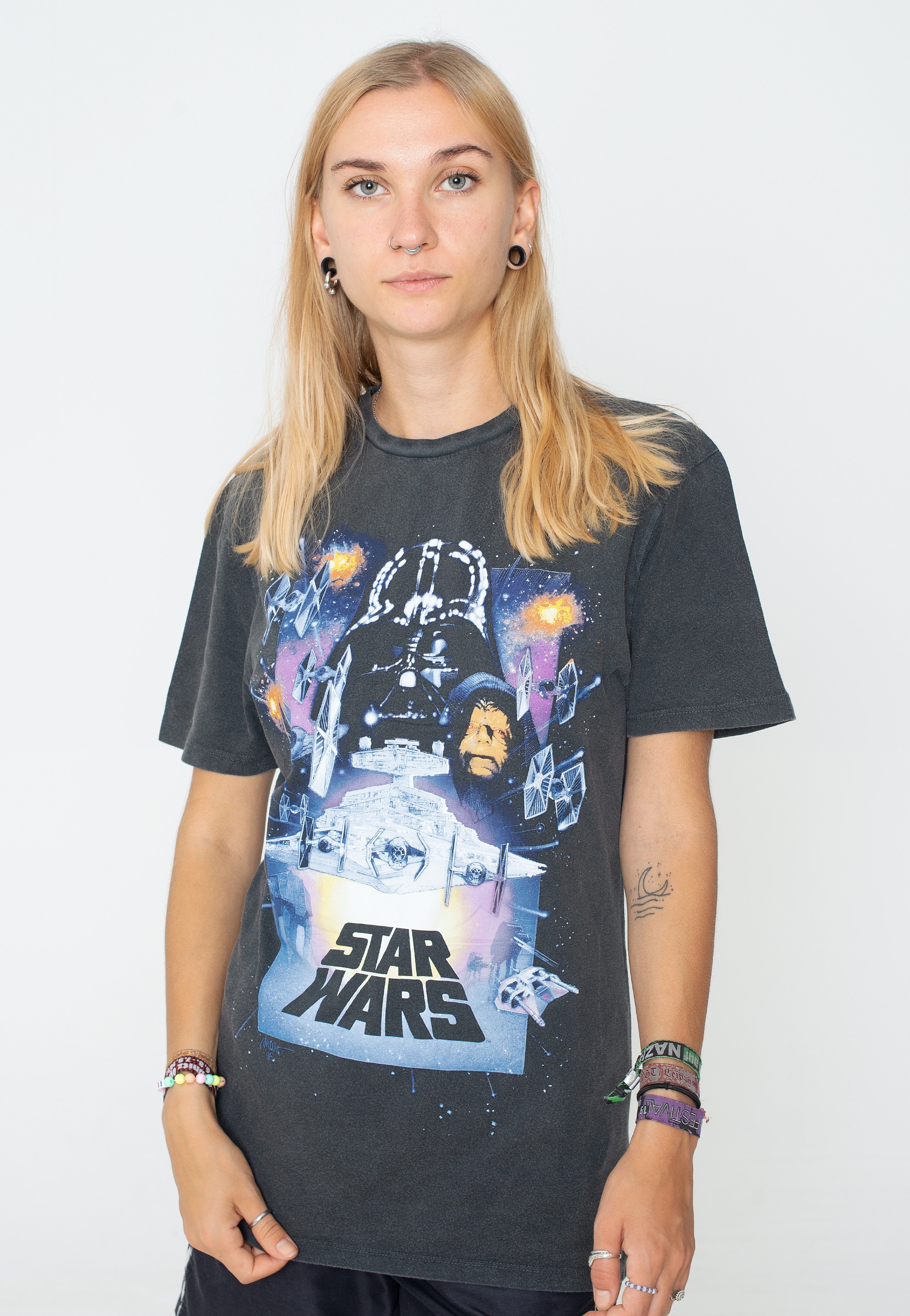 Star Wars - Vintage Poster Acid Wash - T-Shirt Buy Cheap 2025 Newest