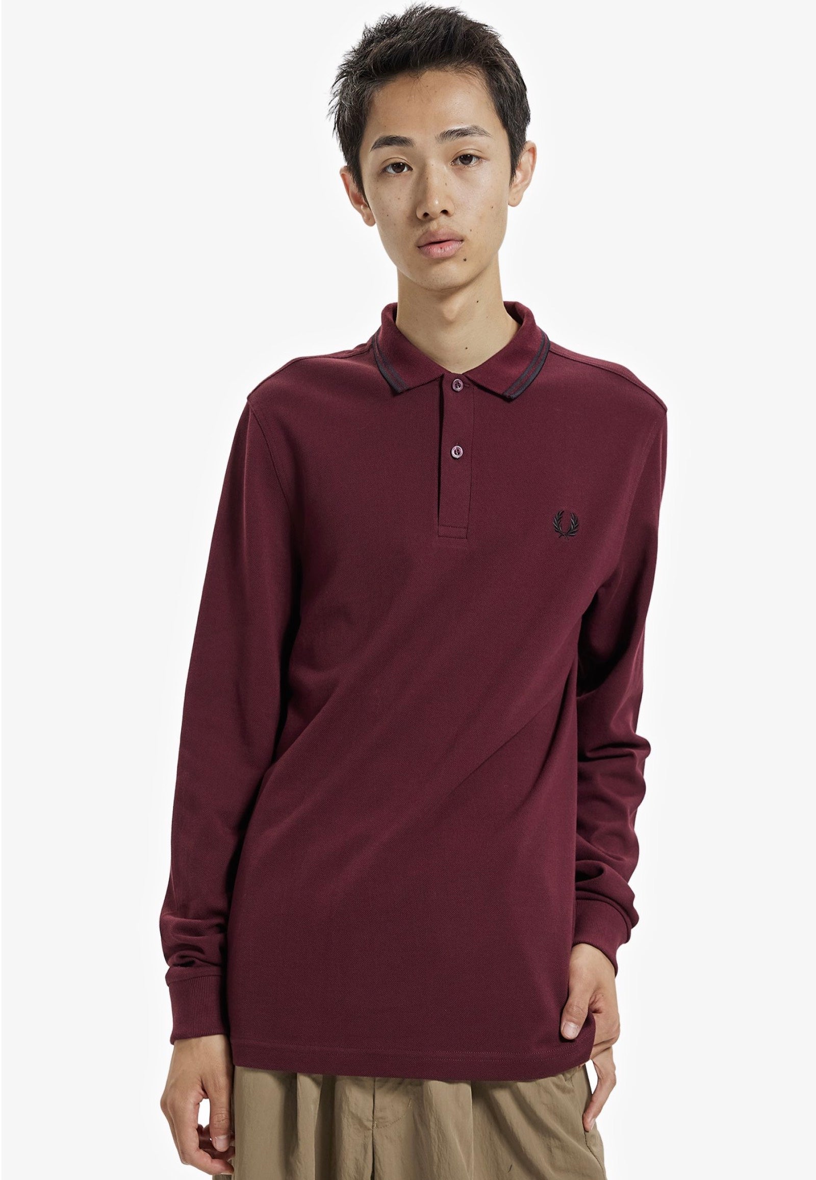 Fred Perry - Twin Tipped Oxblood - Longsleeve Best