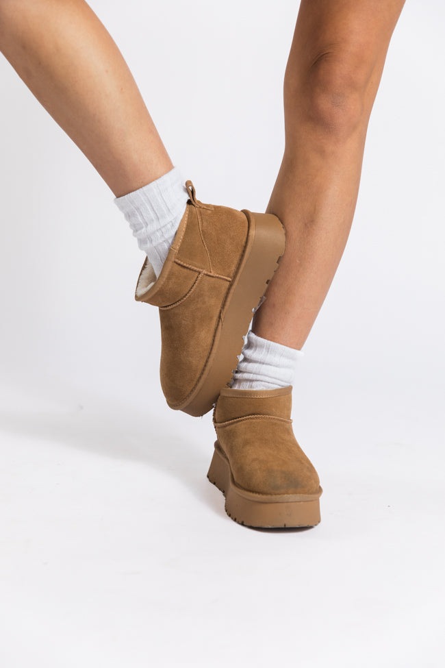 Georgia Chestnut Platform Mini Boots Genuine Sale Online