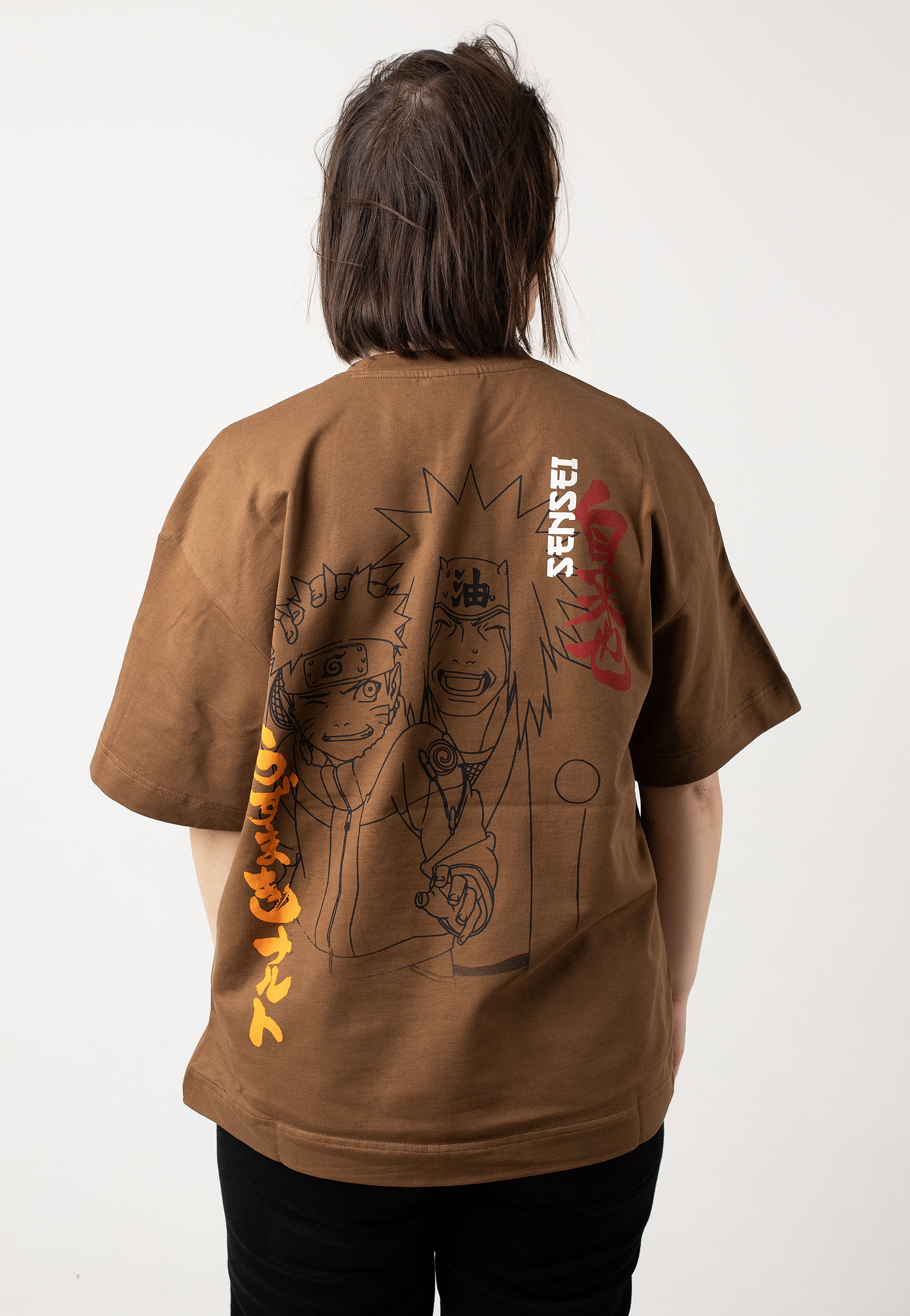 Neptun x Naruto - Neptun x Naruto & Jiraiya Brown - T-Shirt Explore