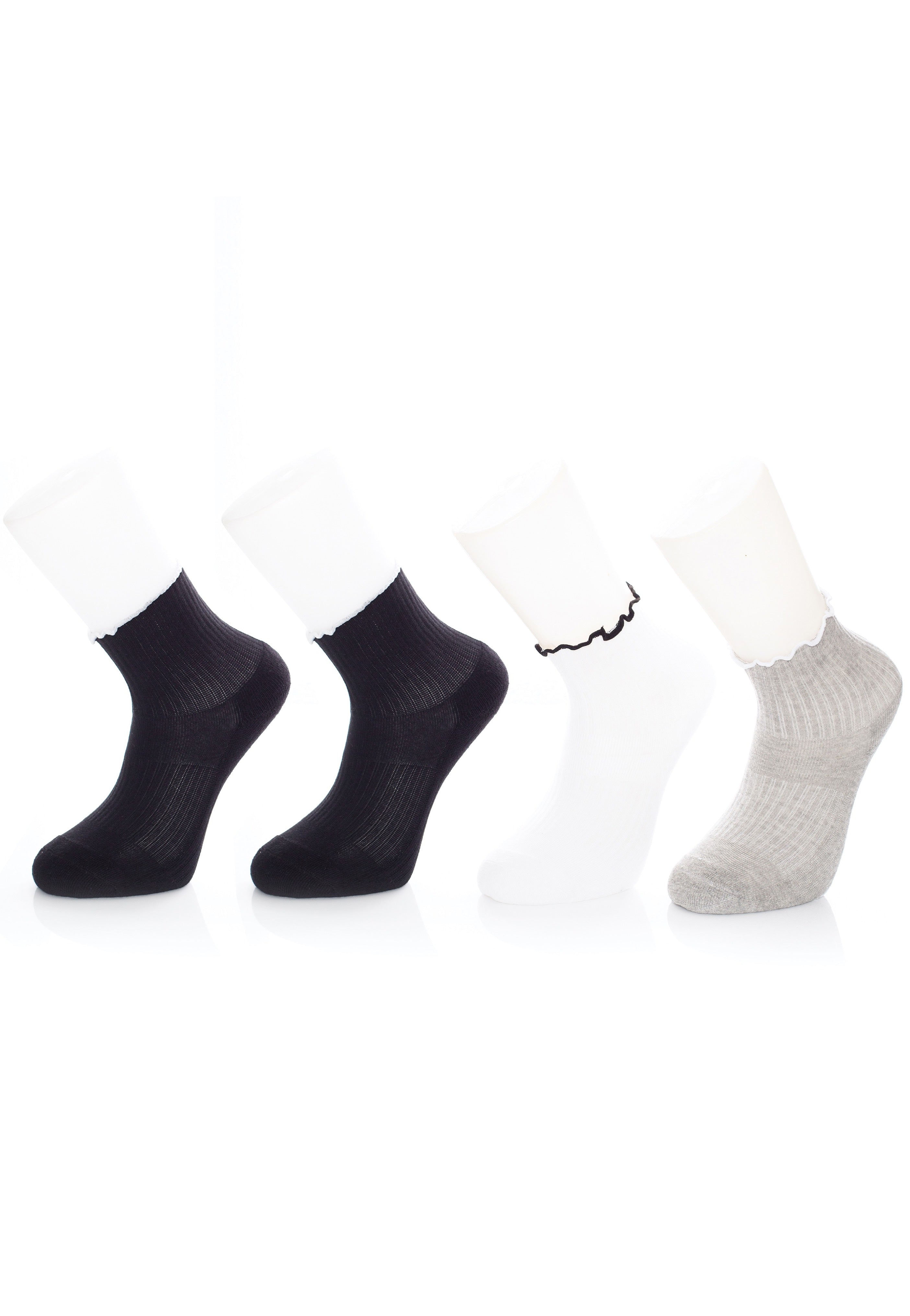 Urban Classics - Girly Small Edge Pack of 4 Multicolor - Socks Sale Genuine