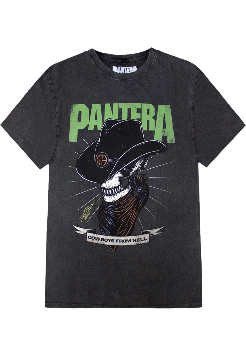 Pantera - Skeleton Cowboy Stone Washed - T-Shirt Outlet Locations Cheap Pice