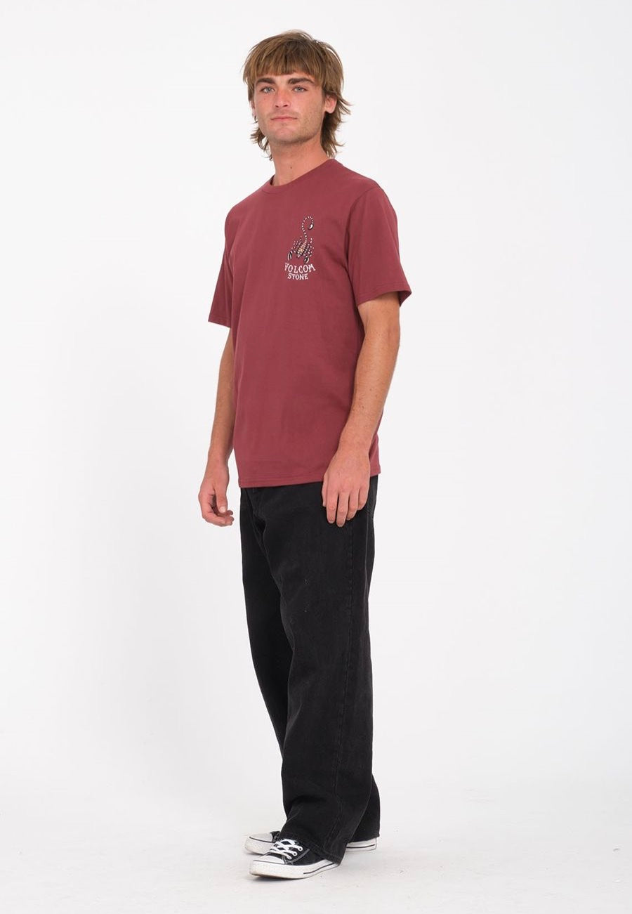 Volcom - Lintell Classic Merlot - T-Shirt Best Pices Online