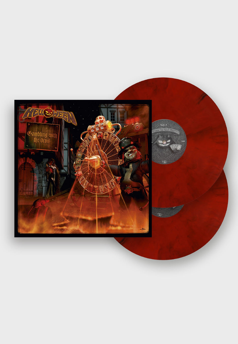 Helloween - Gambling With The Devil Ltd. Red/Black - Marbled 2 Vinyl Clearance New Arrival