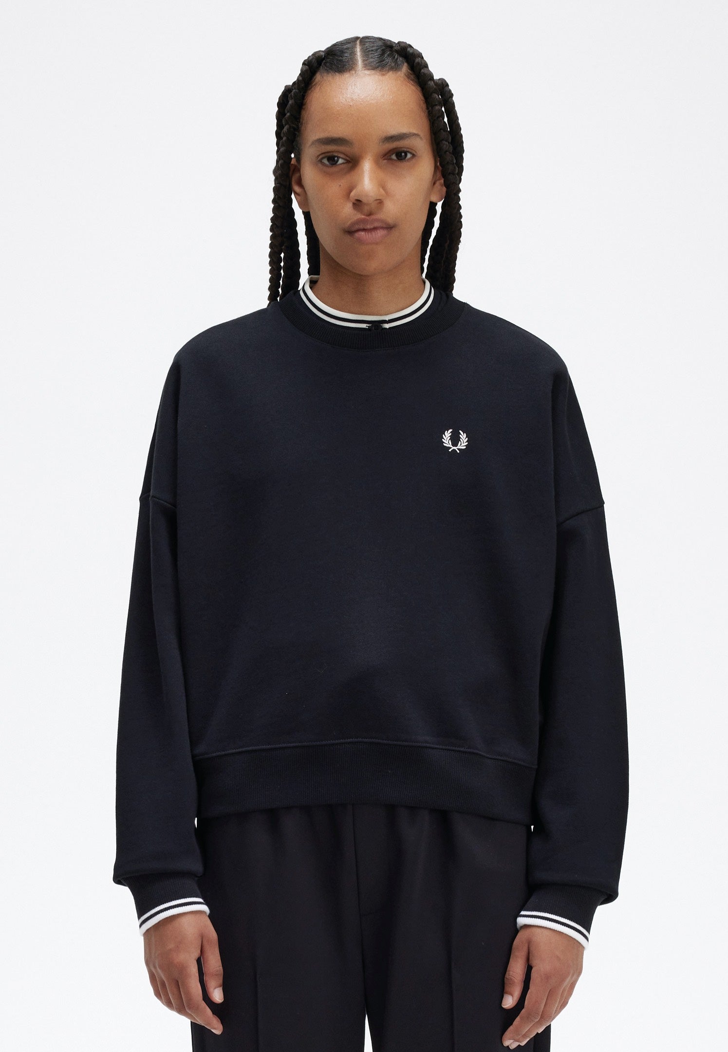 Fred Perry - Tipped Black - Sweater Sale How Much