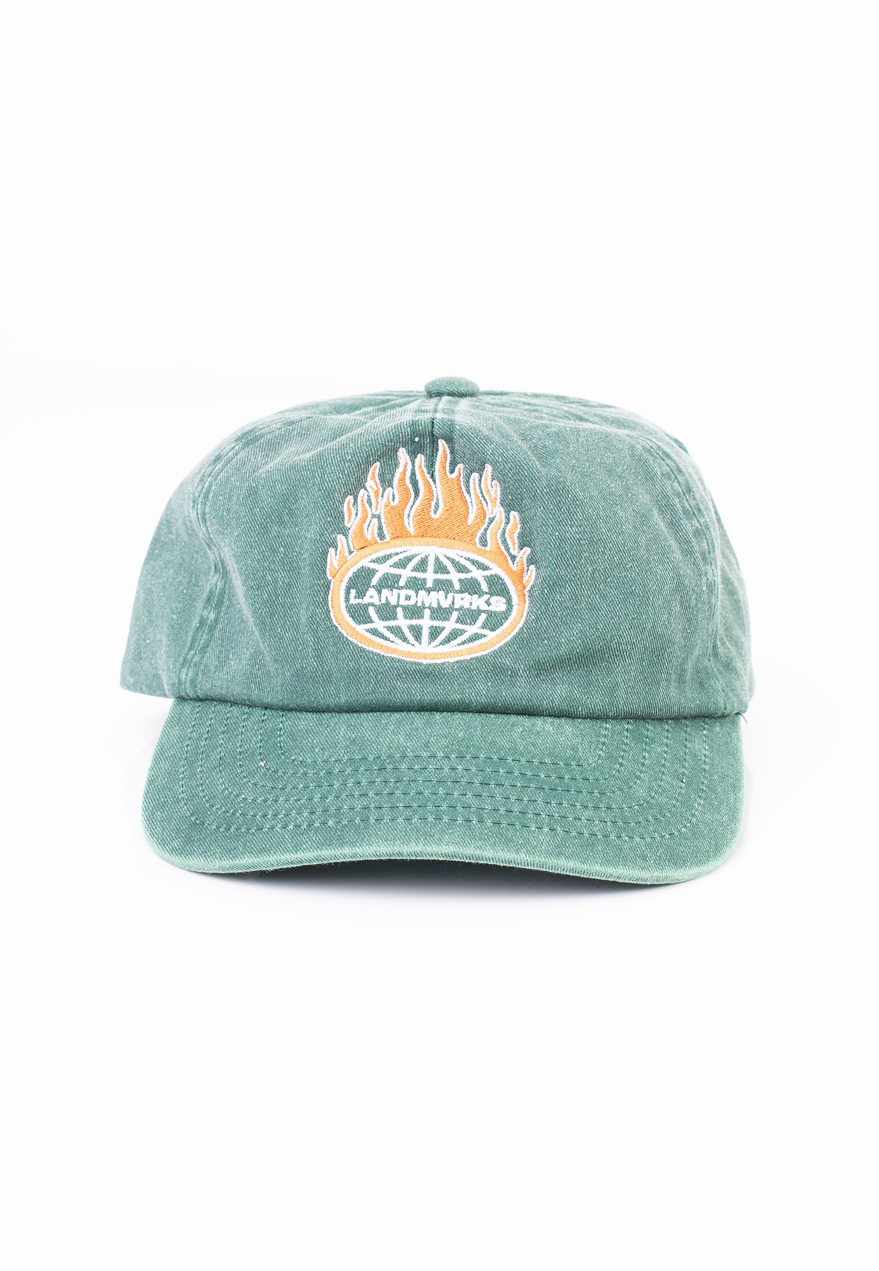 Landmvrks - Flames Vintage Bottle Green - Cap Visit For Sale