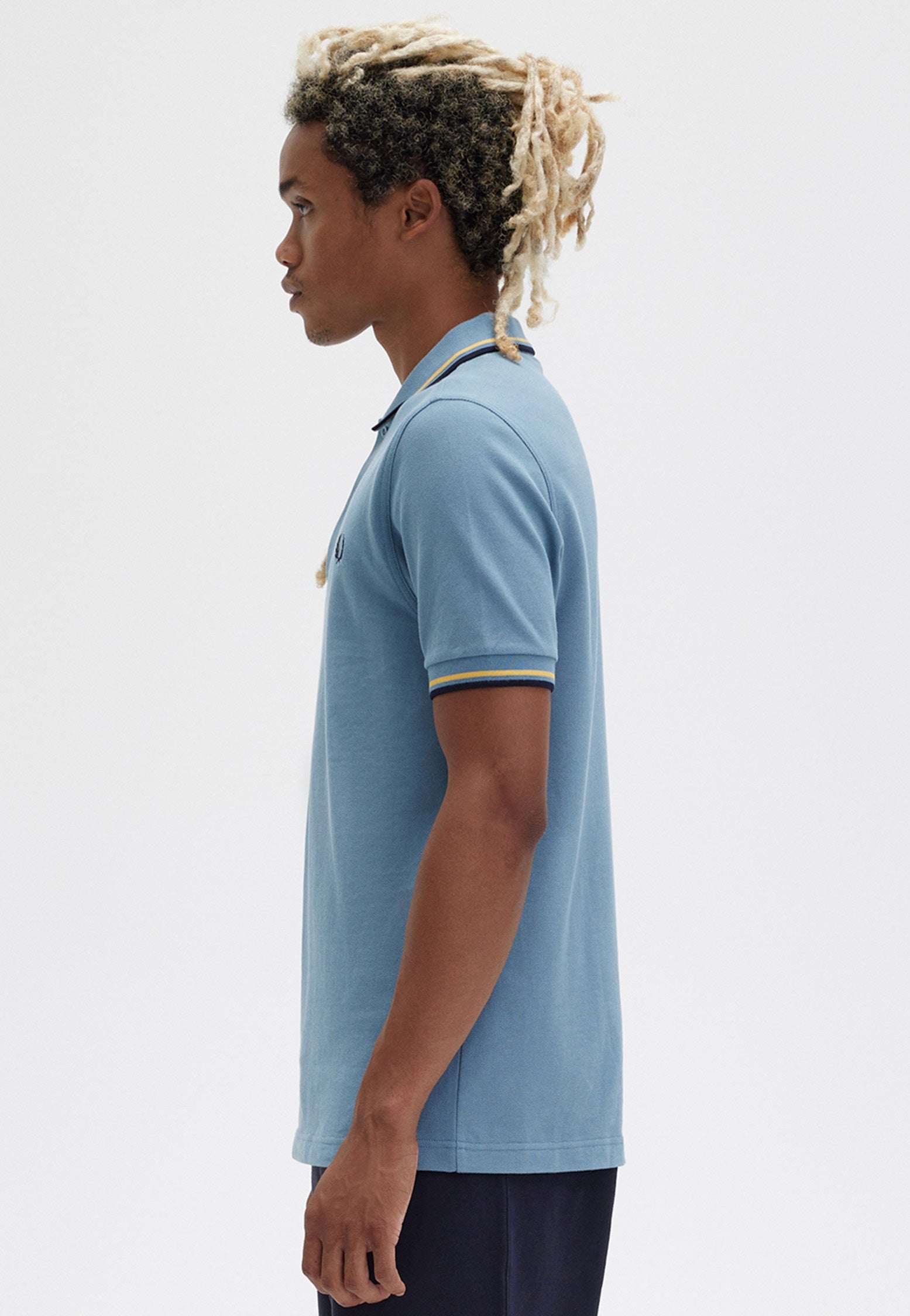 Fred Perry - Twin Tipped Ablue/Ghour/Navy - Polo 2025 Sale Online