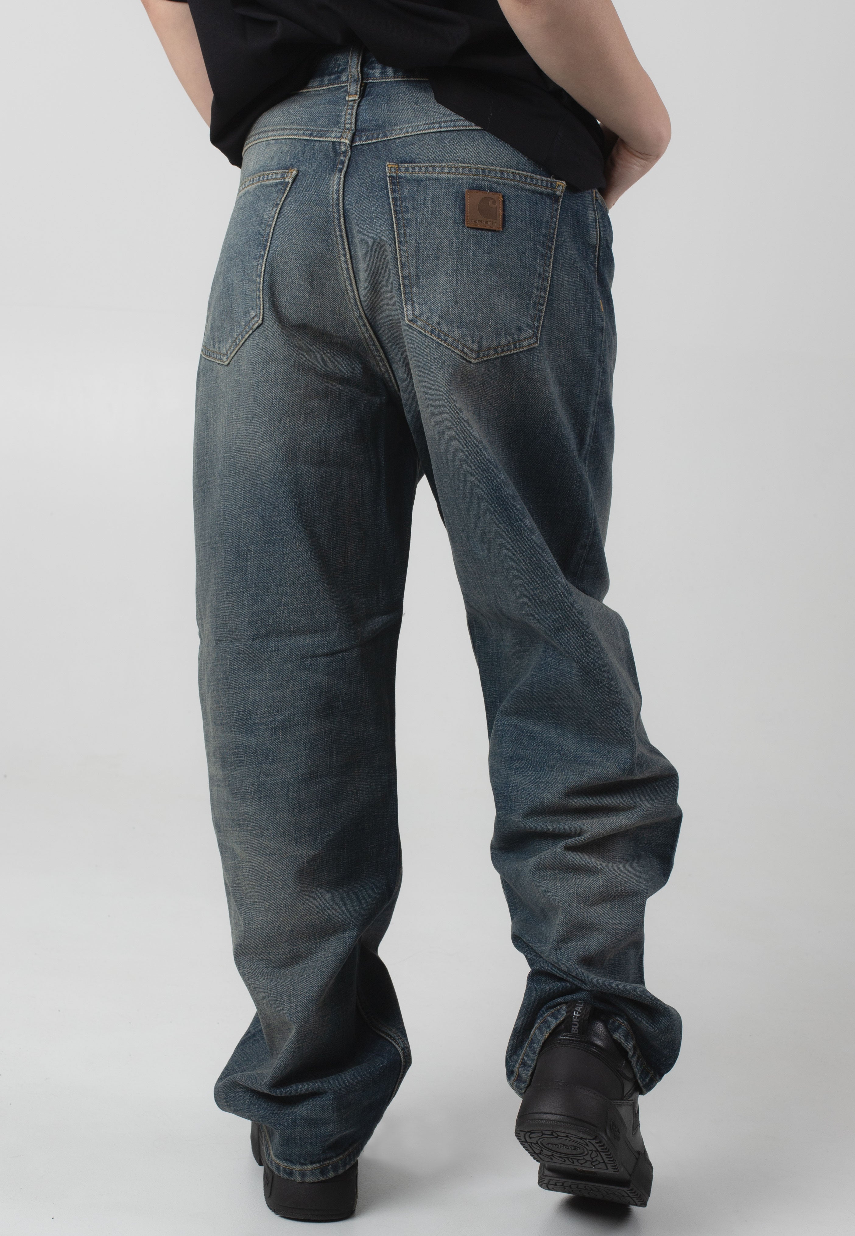 Carhartt WIP - W' Brandon Worn Used Wash Blue - Pants