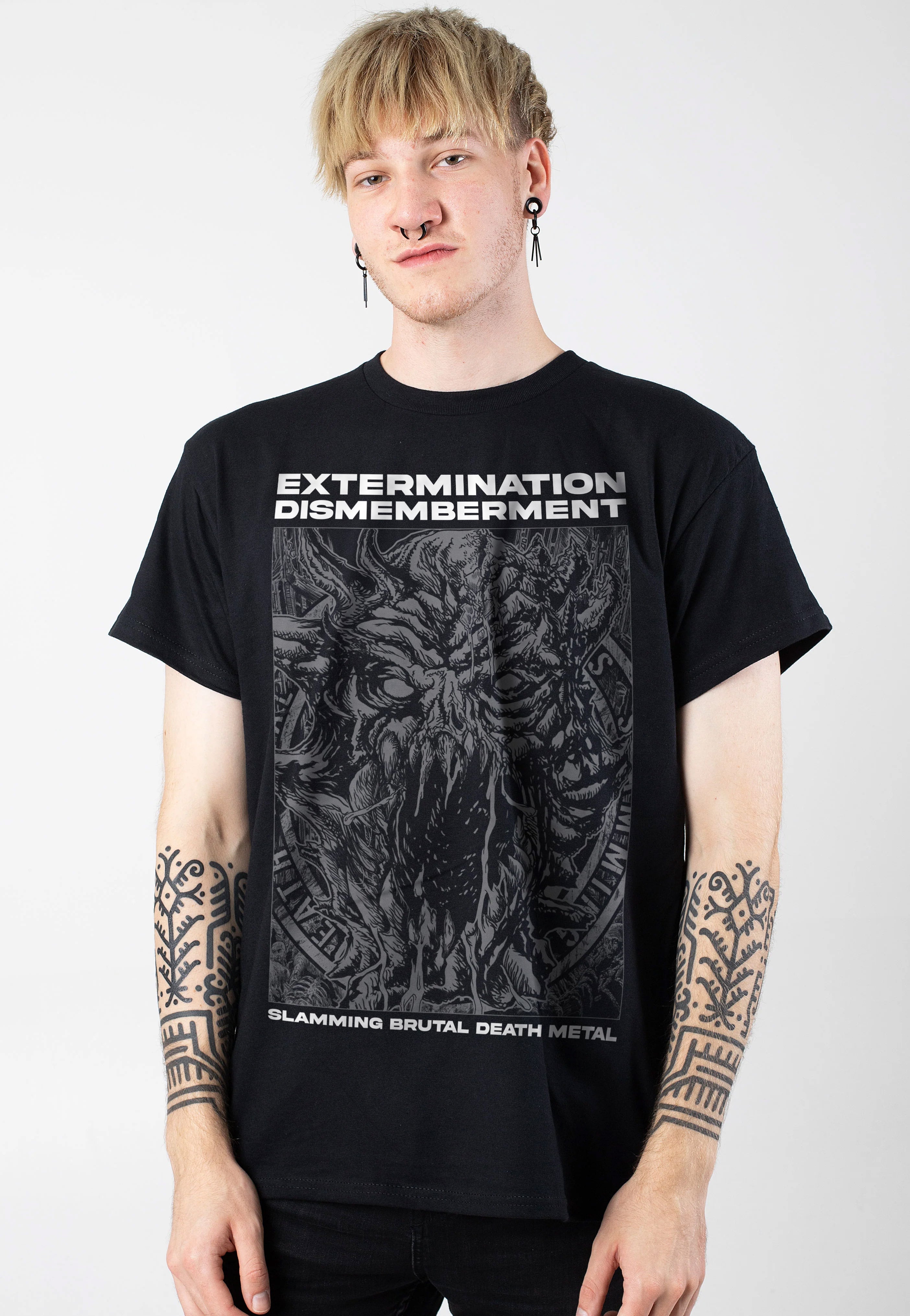 Extermination Dismemberment - Slamming Brutal Death Metal - T-Shirt Free Shipping Eastbay