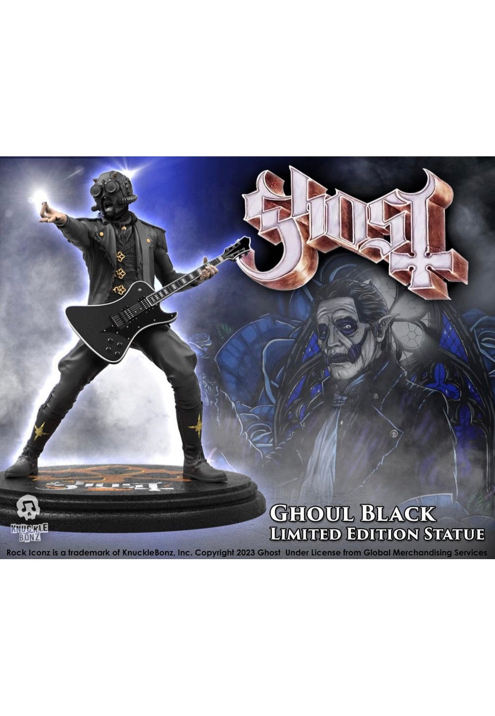 Ghost - Nameless Ghoul II (Black Guitar) 1/9 Rock Iconz - Statue Get To Buy Cheap Online