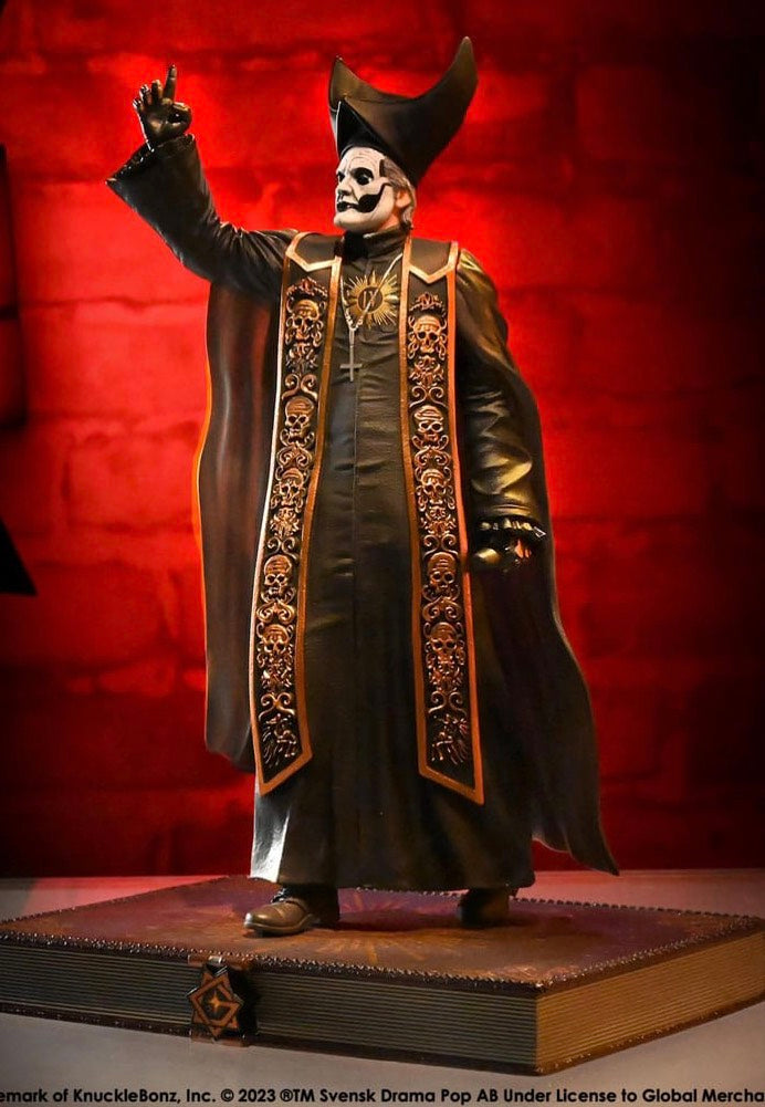 Ghost - Papa Emeritus IV (Black Robes) 1/9 Rock Iconz - Statue For Sale For Sale