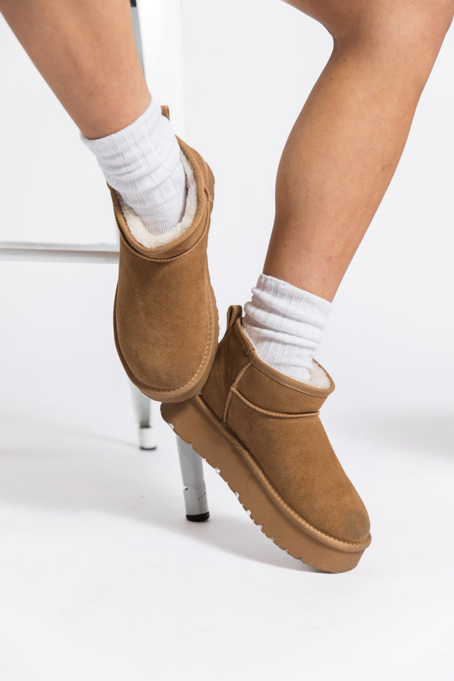 Georgia Chestnut Platform Mini Boots Genuine Sale Online