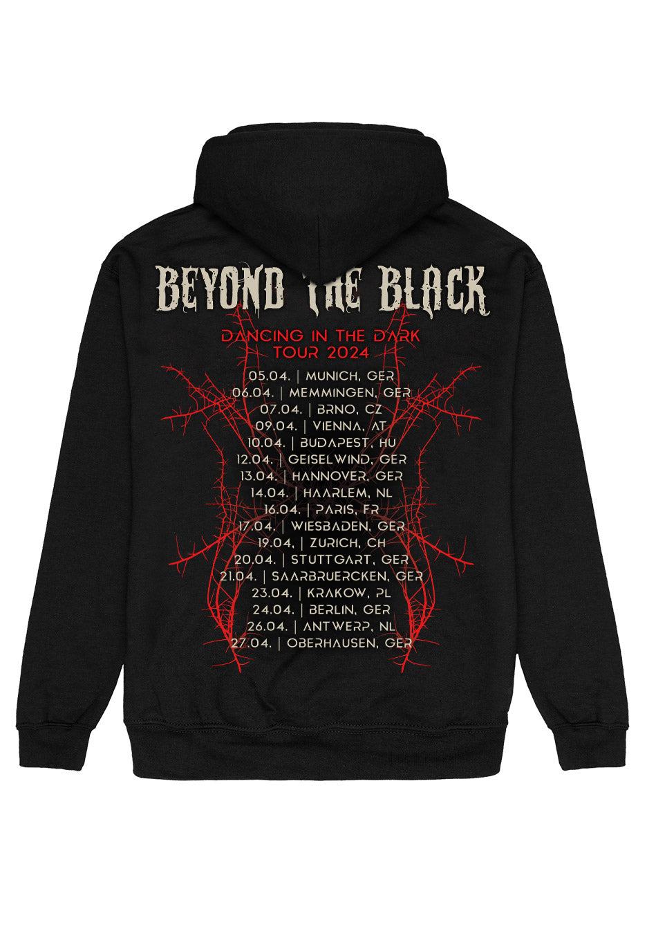 Beyond The Black - Dancing In The Dark Tour 2024 - Zipper Pices For Sale