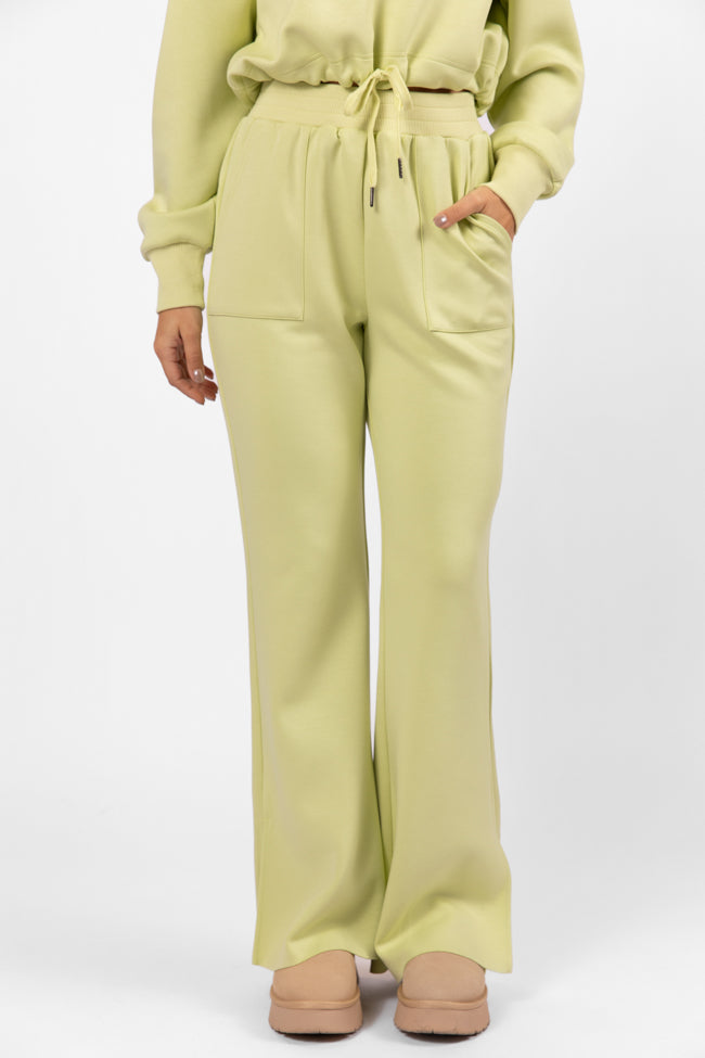 Only One Lime Wide Leg Pull On Pants SALE Classic