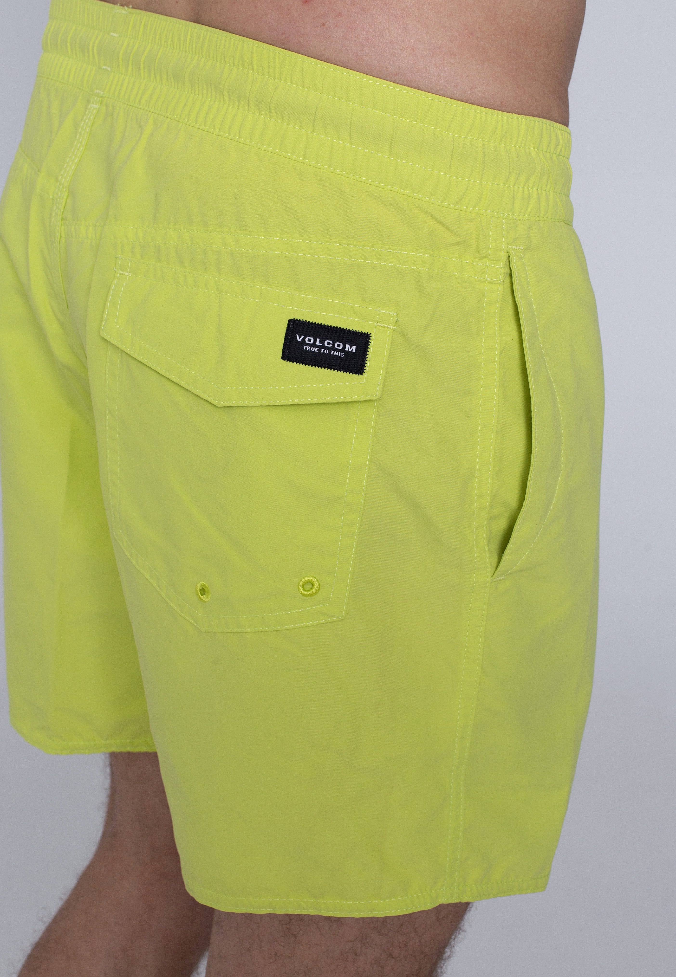 Volcom - Lido Solid Trunk 16 Limeade - Board Shorts For Sale Official Site