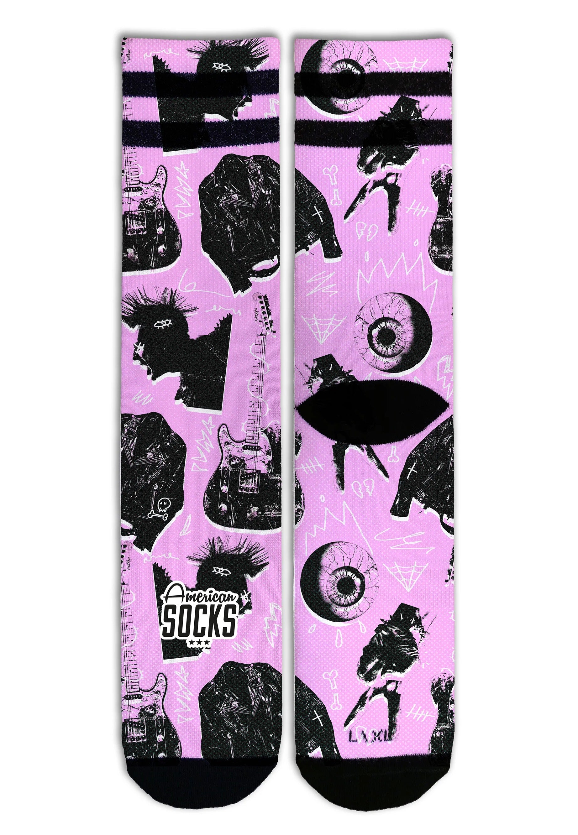 American Socks - Street Riot Mid High Pink - Socks Best Sale For Sale