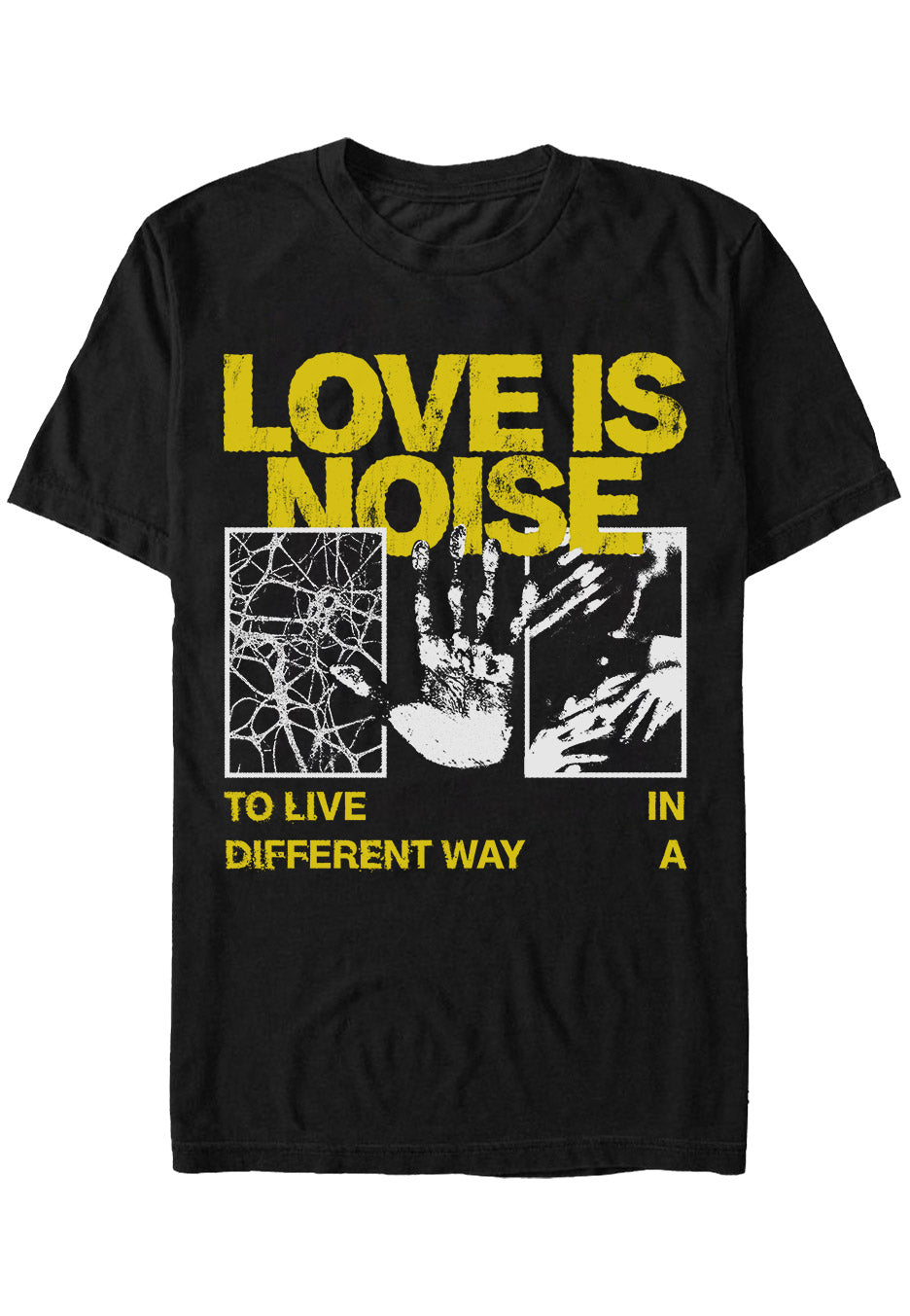 Love Is Noise - Hand - T-Shirt Great Deals Cheap Pice