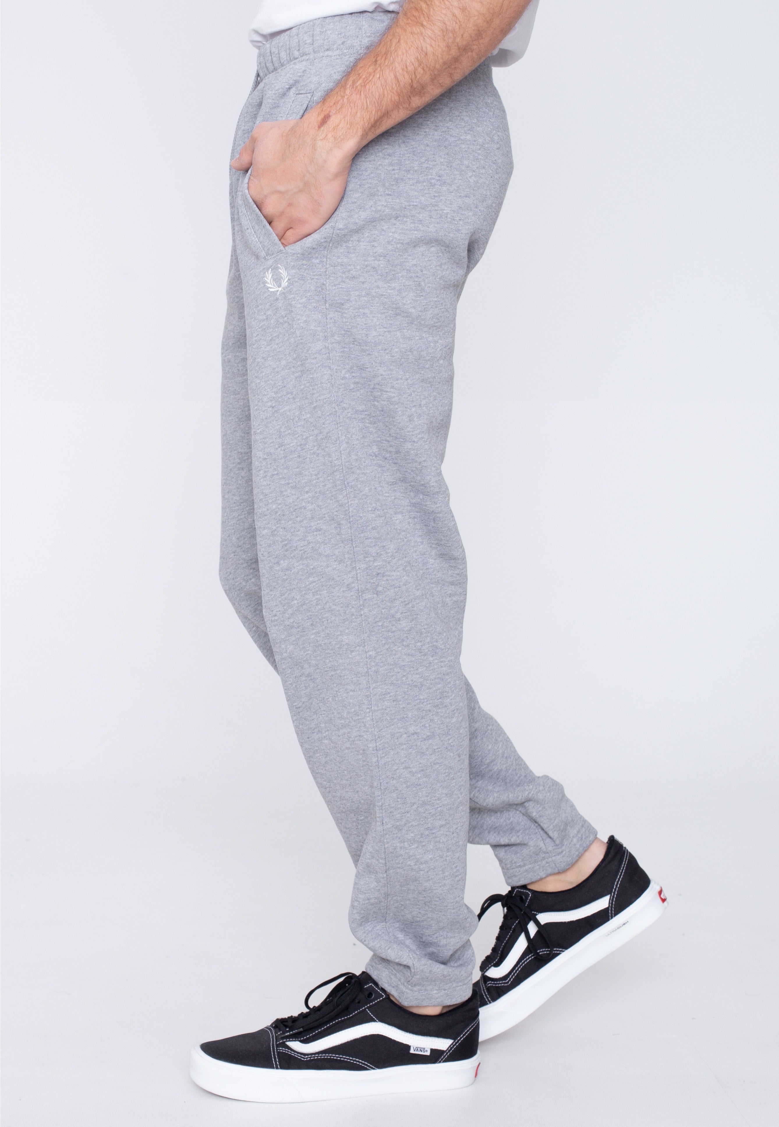 Fred Perry - Loopback Steel Marl - Sweat Pants Visit For Sale