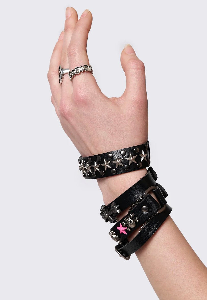 Minga London - Baddie Energy Leather Set of 4 - Bracelets Low Pice Fee Shipping Cheap Online