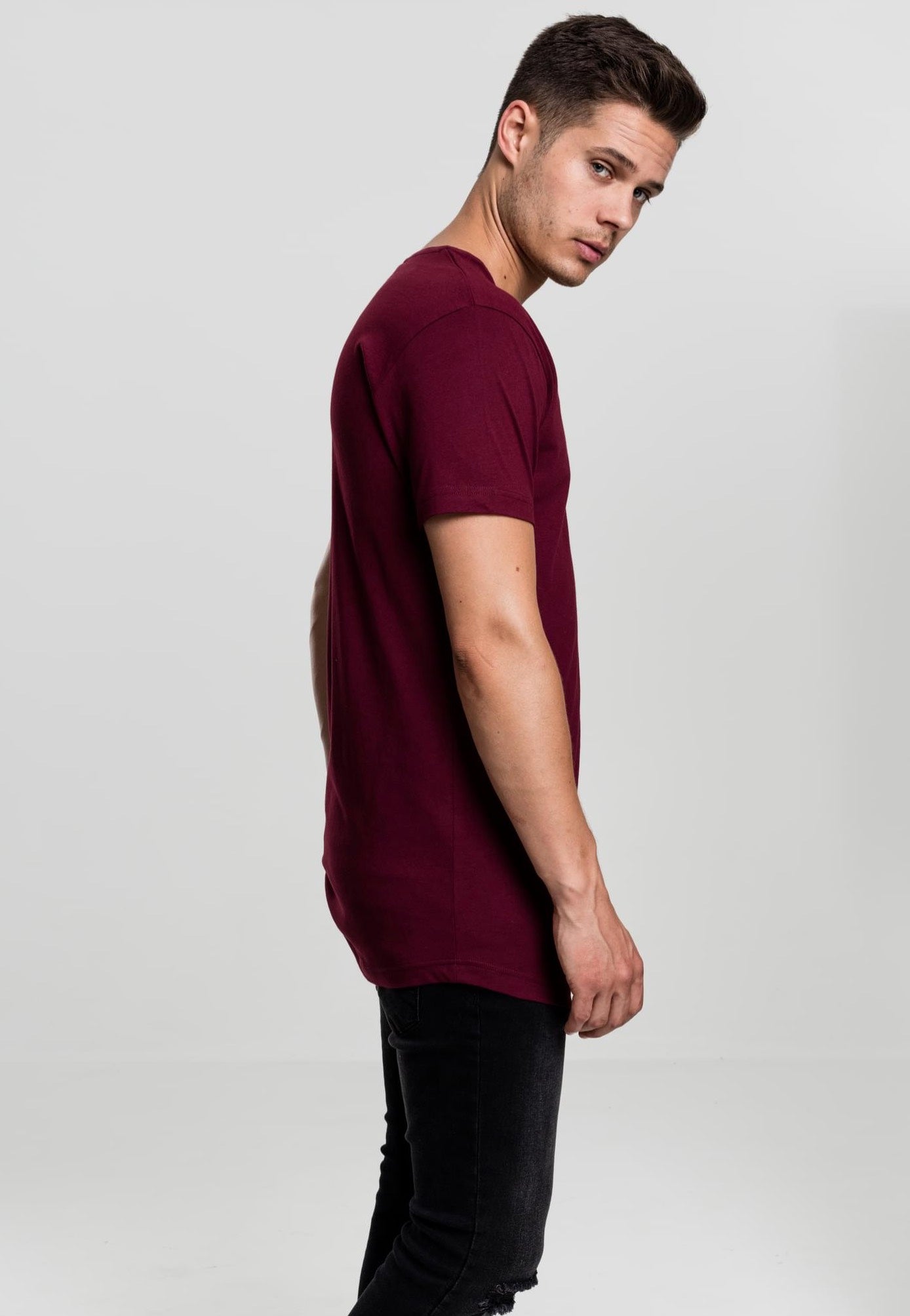 Urban Classics - Shaped Long Port - T-Shirt With Mastercard