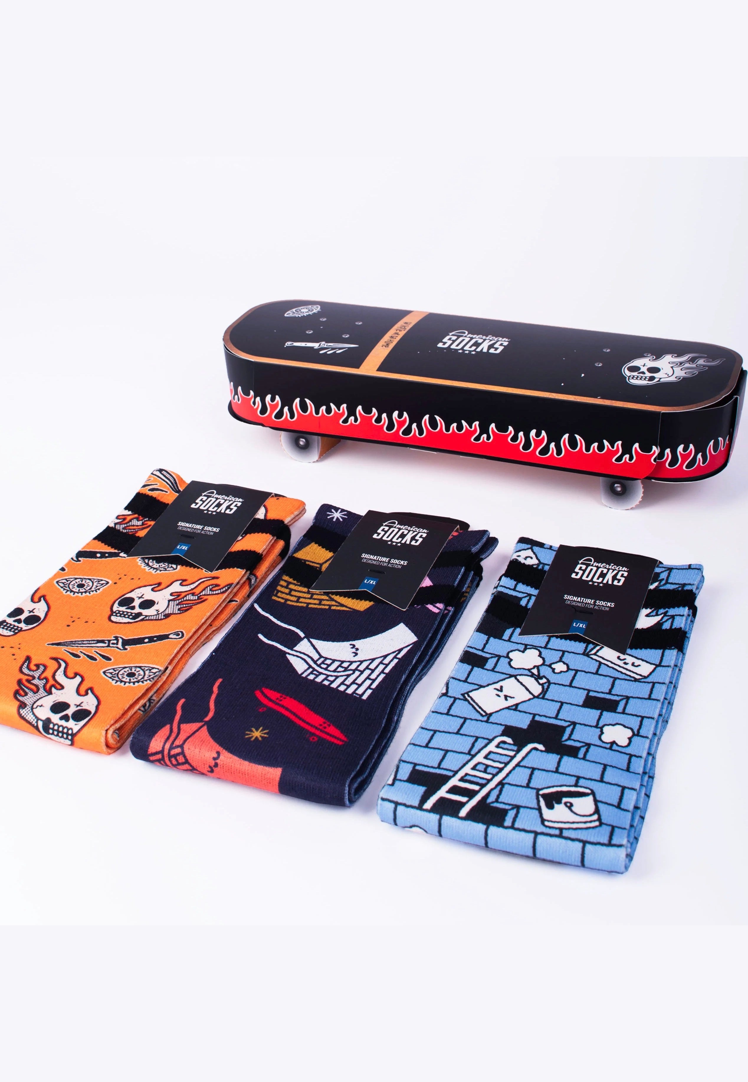 American Socks - Skateboard Socks - Giftbox Discount Supply