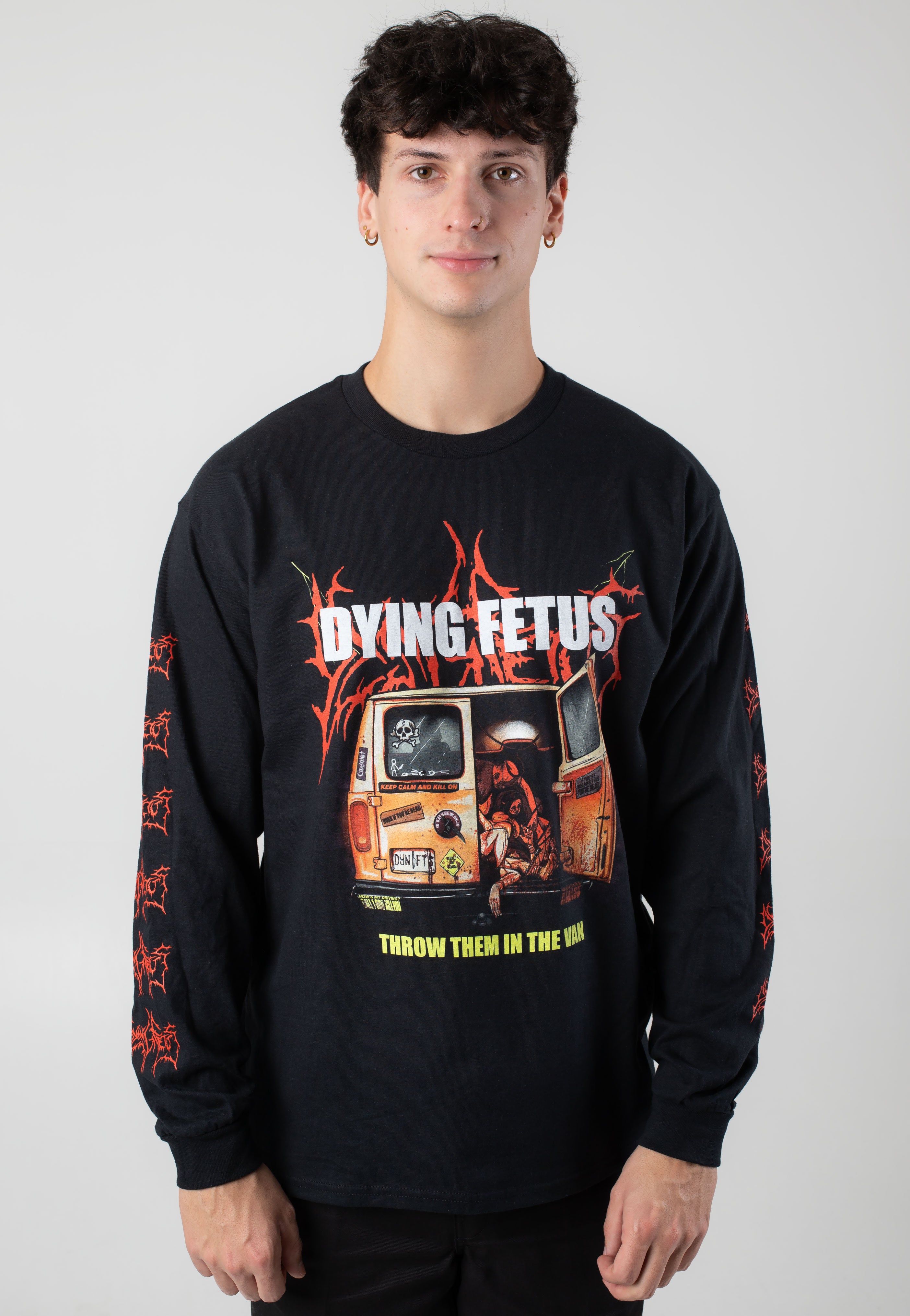 Dying Fetus - Throw Them In The Van - Longsleeve Free Shipping Big Sale