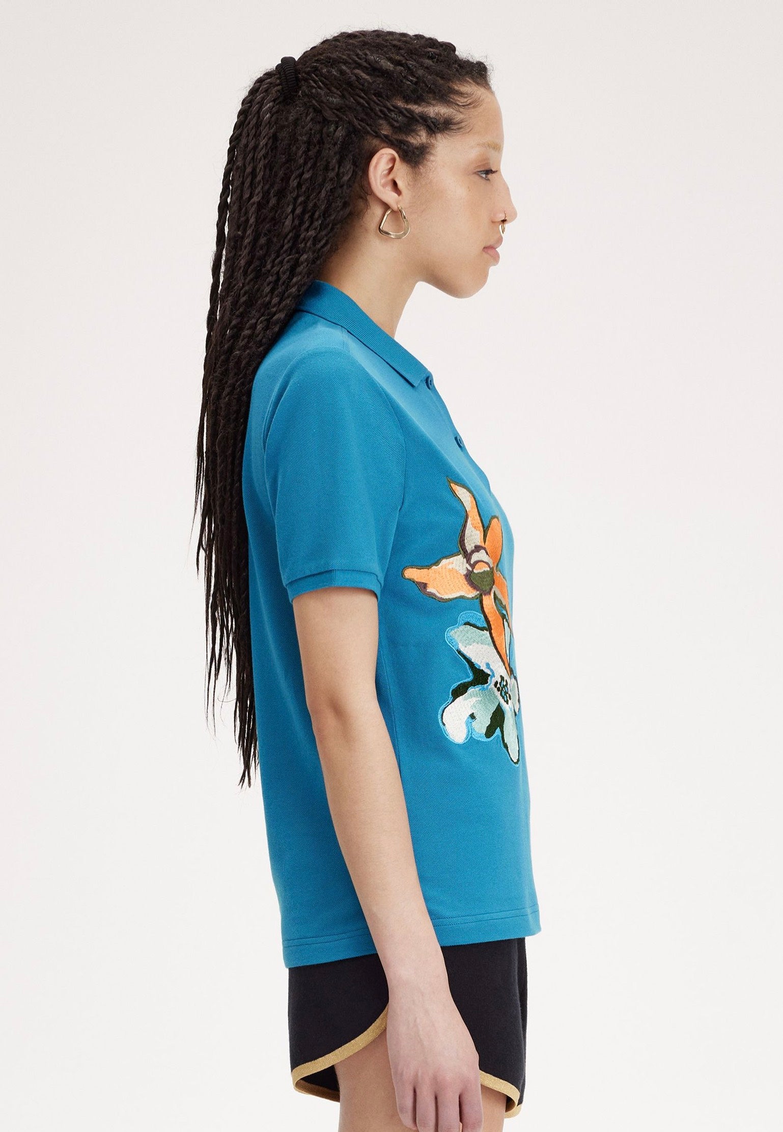 Fred Perry x Amy Winehouse - Embroidered Runaway Bay Ocean - Polo Store Sale