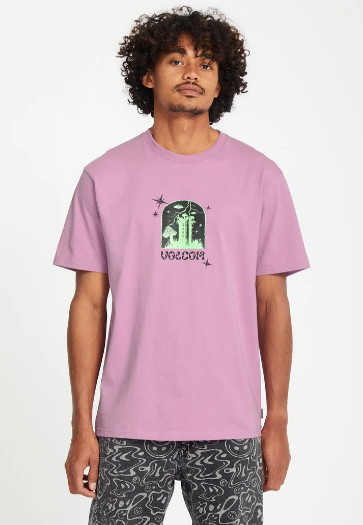 Volcom - Fa Filip Rygalski Steel Purple - T-Shirt Clearance Low Pice Fee Shipping