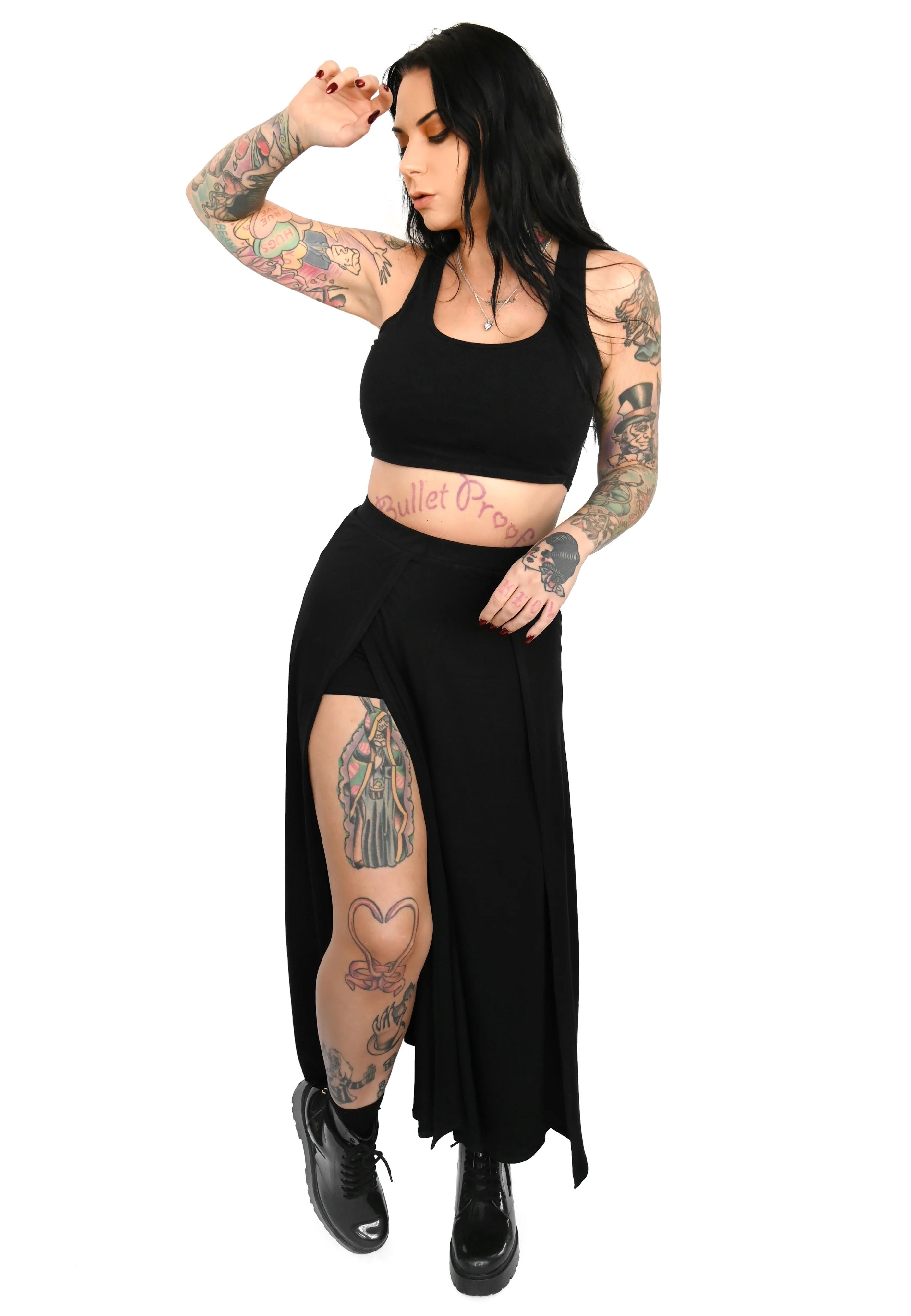 Foxblood - Darla Maxi with Built In Shorts - Skirt Huge Surprise Cheap Pice