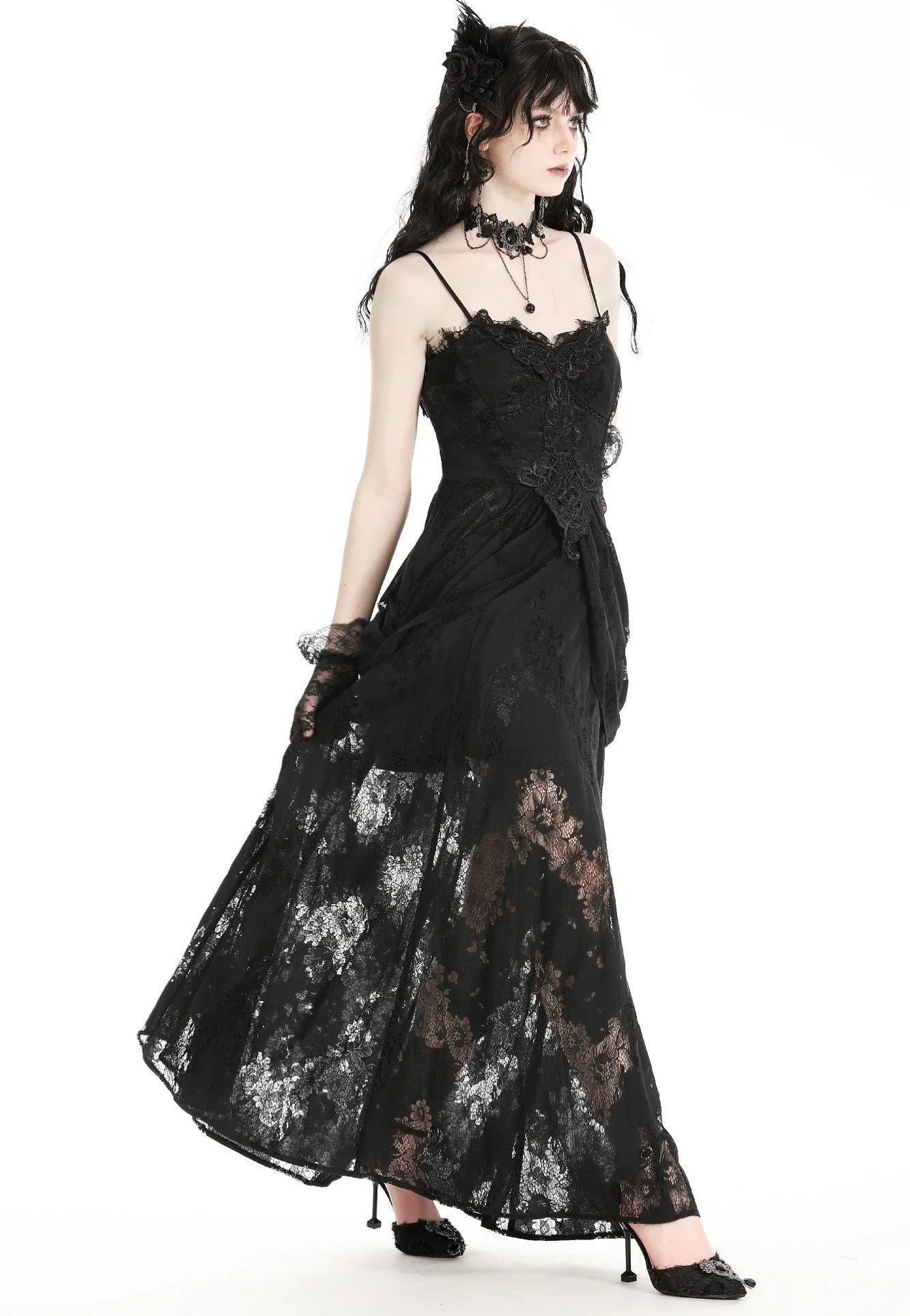 Dark In Love - Gothic Elegant Lace Black - Dress Cheap Sale Now