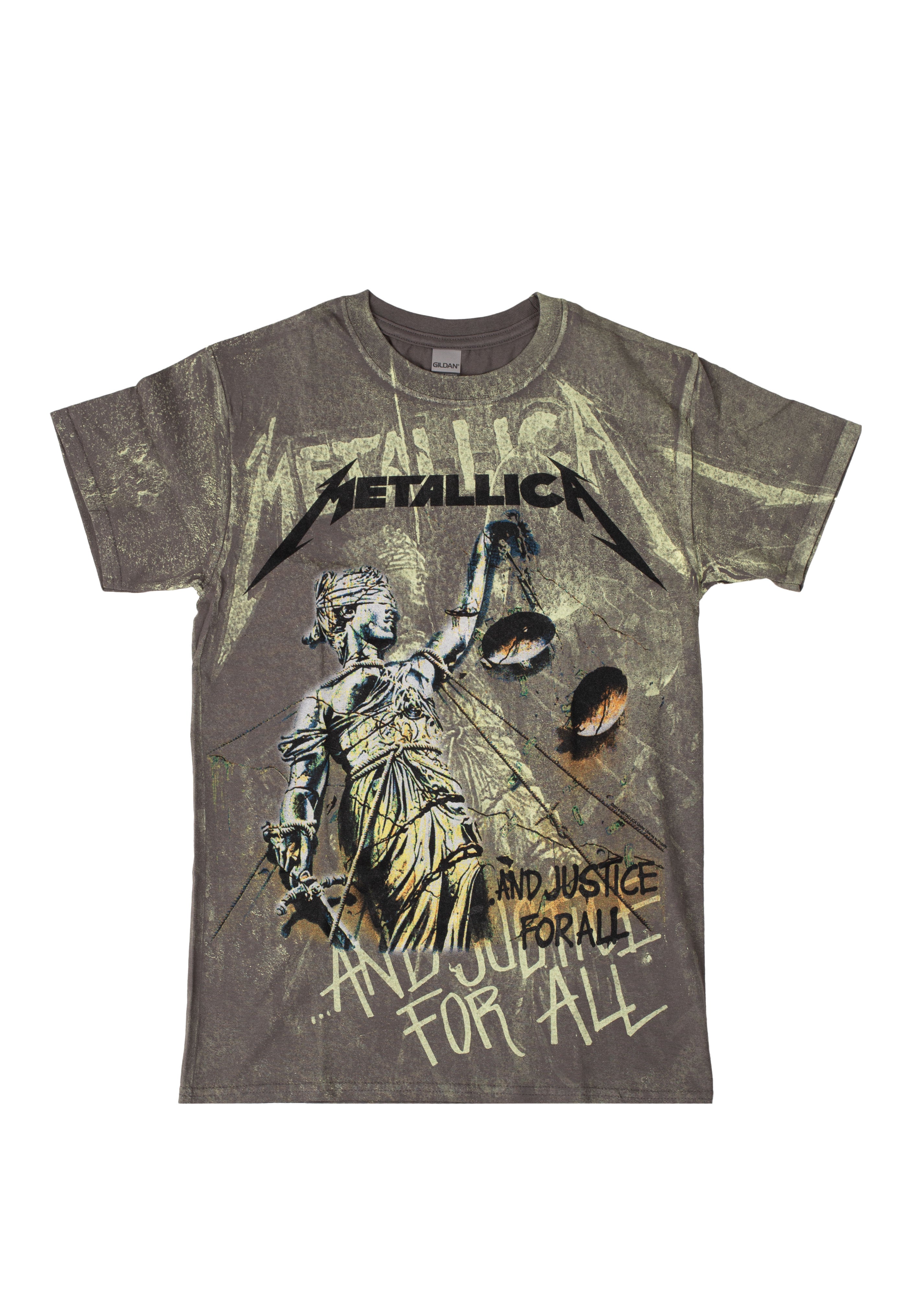 Metallica - Justice Neon All Over - T-Shirt Discount Cheap