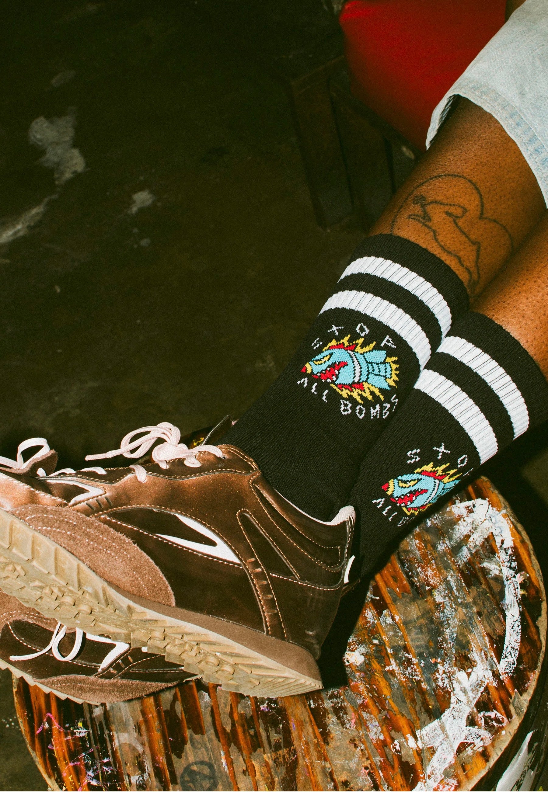 American Socks - Stop All Bombs Mid HighBlack - Socks Online Online High Quality