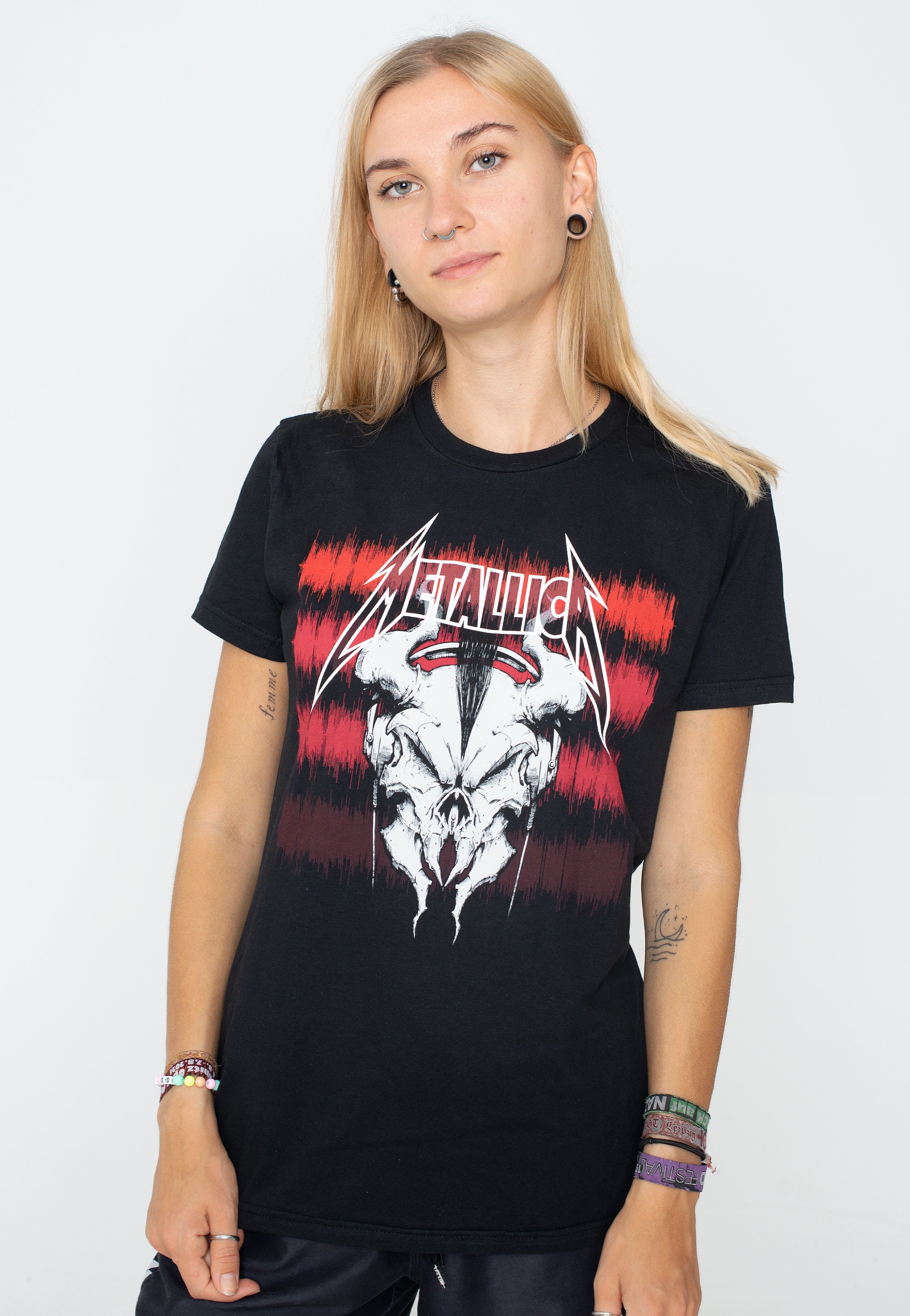 Metallica - Squindo White Skull - Girly Buy Cheap 100% Guaranteed