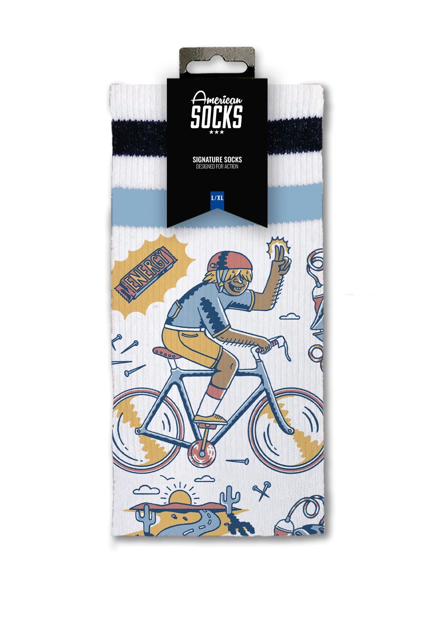 American Socks - Peak Rider Mid High White - Socks Shop For Cheap Online