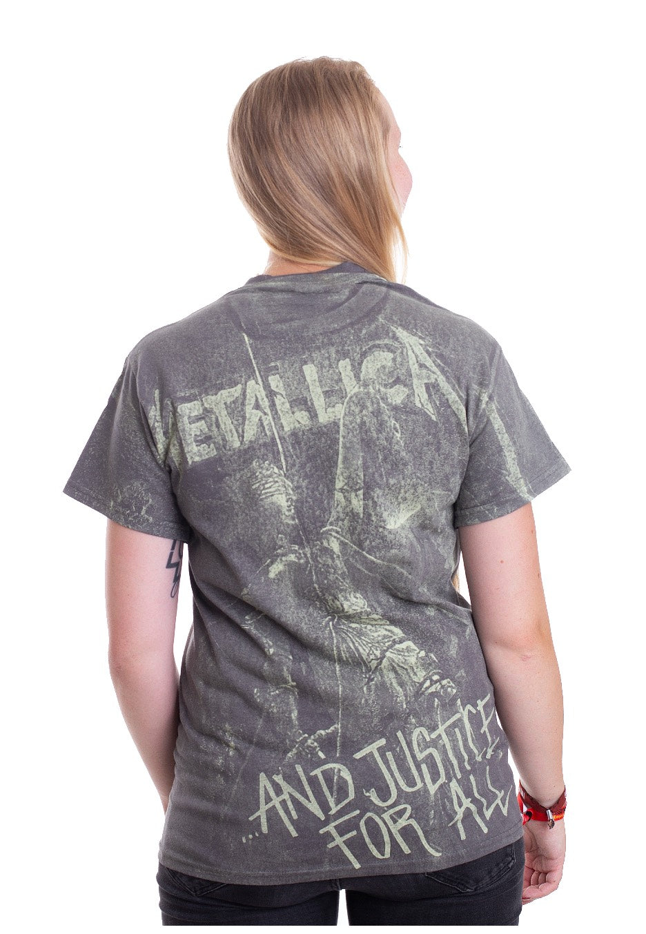 Metallica - Justice Neon All Over - T-Shirt Discount Cheap