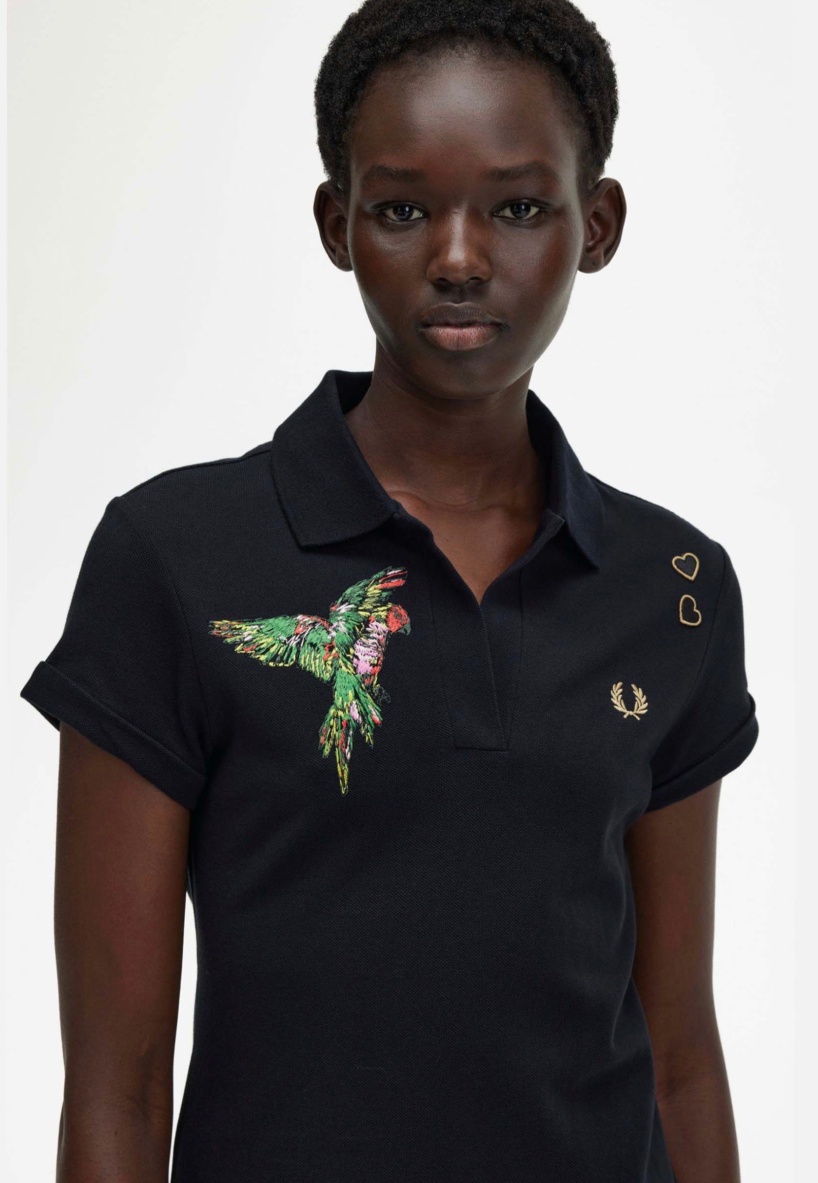 Fred Perry x Amy Winehouse - Embroidered Pique Black  - Dress Sale Authentic