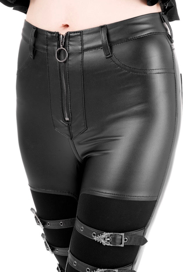 Restyle - Cathedralis Buckle Black - Pants Outlet Extremely