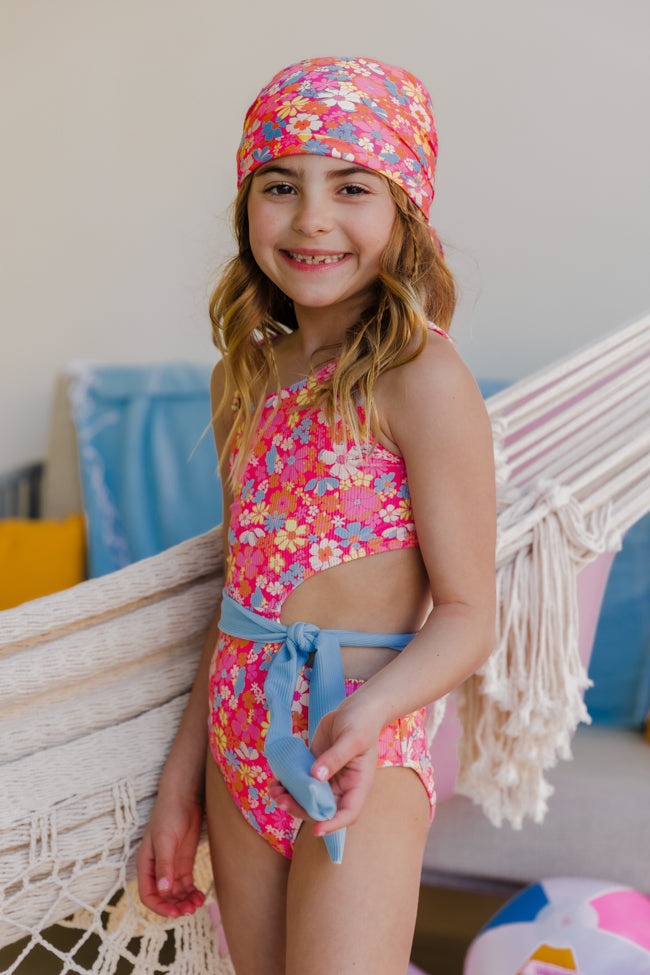 Girl's Under The Sun Floral One Piece Swimsuit FINAL SALE