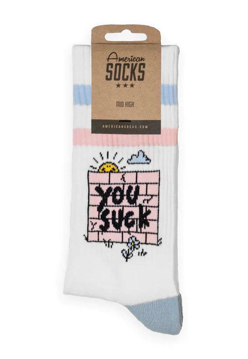 American Socks - You Suck Mid High - Socks Cheap Sale Free Shipping