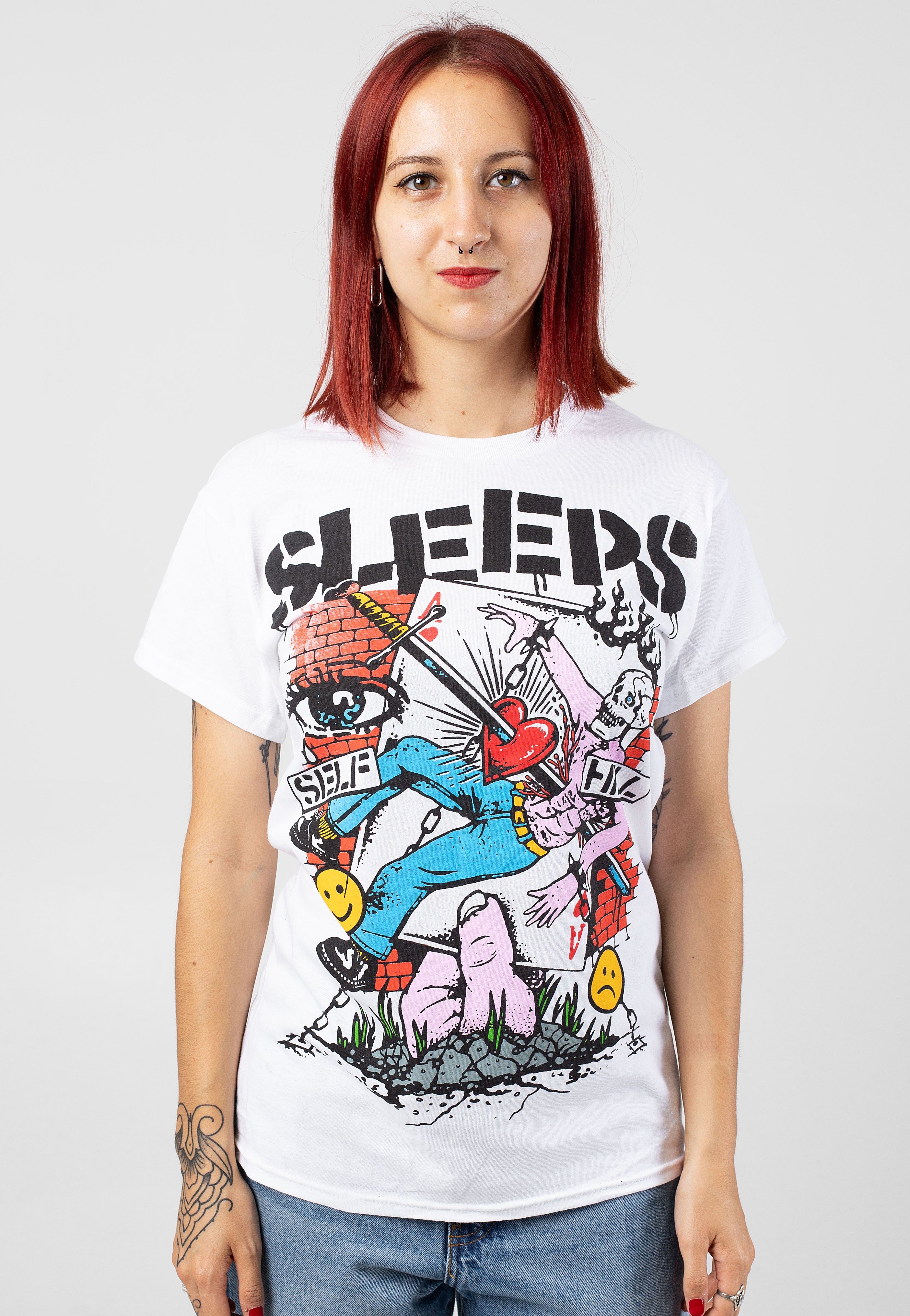 While She Sleeps - Praise The Love White - T-Shirt Shop Offer Online