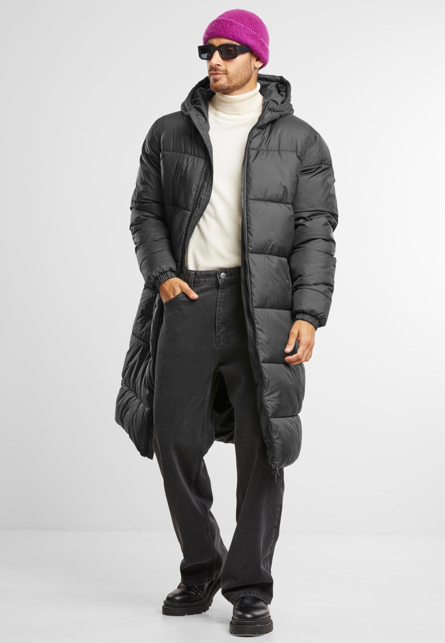 Urban Classics - Long Puffer Black - Jacket Cheap Shop