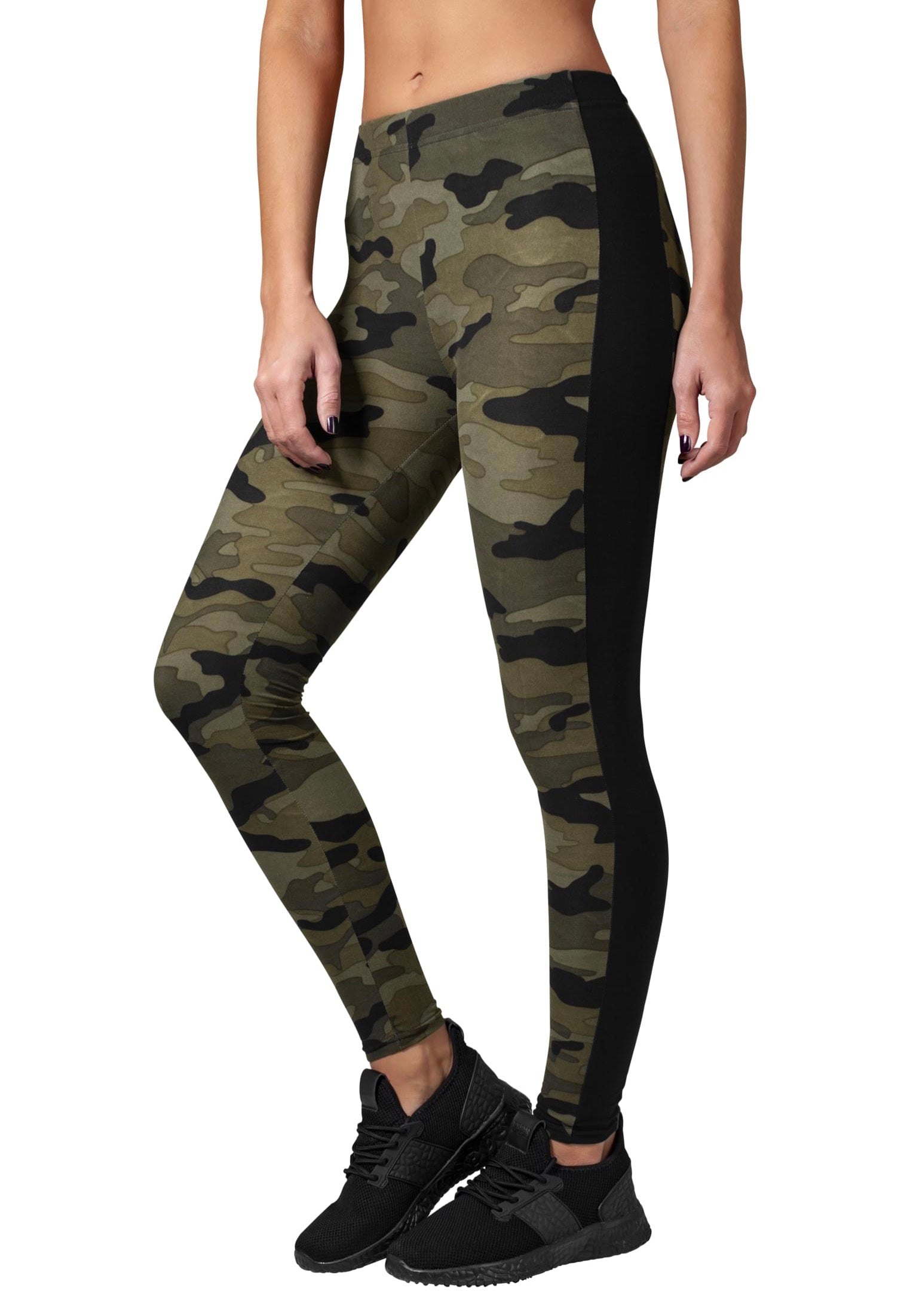 Urban Classics - Ladies Stripe Woodcamo/Black - Leggings Enjoy For Sale