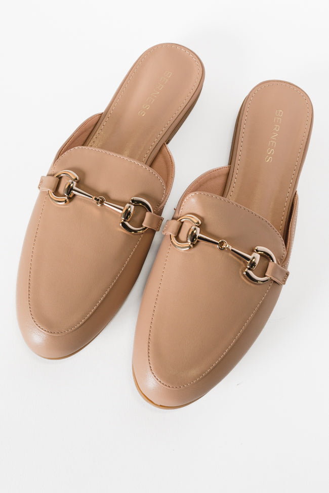 Sabrina Beige Slip-On Leather Mule Real Sale Online