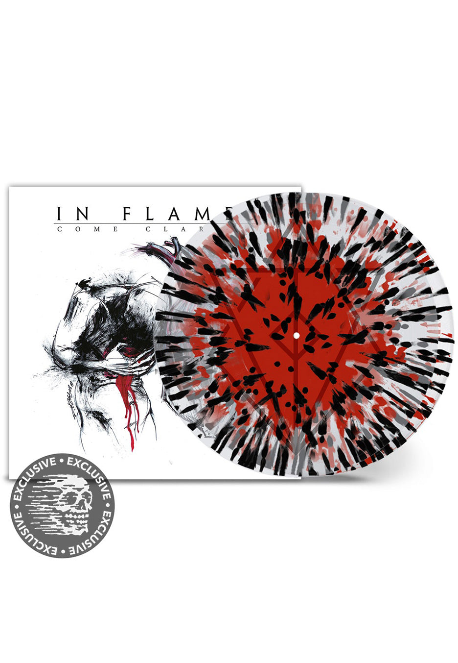 In Flames - Come Clarity Crystal Clear Red - Splattered 2 Vinyl Sale Best Seller