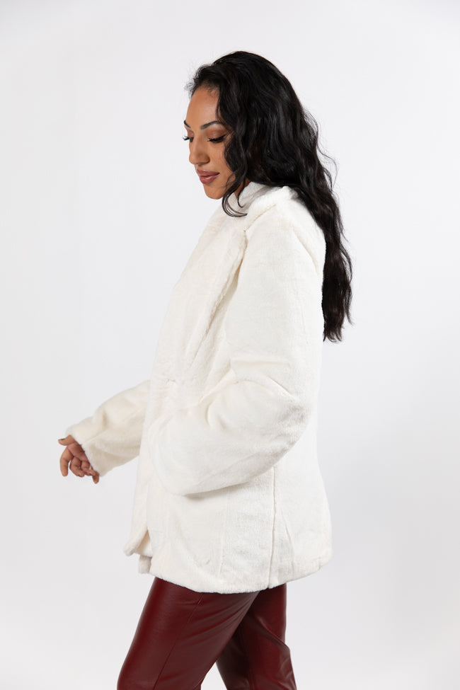 Wilmington Winters Ivory Fur Coat Amber Massey X Pink Lily FINAL SALE Cheap Factory Outlet